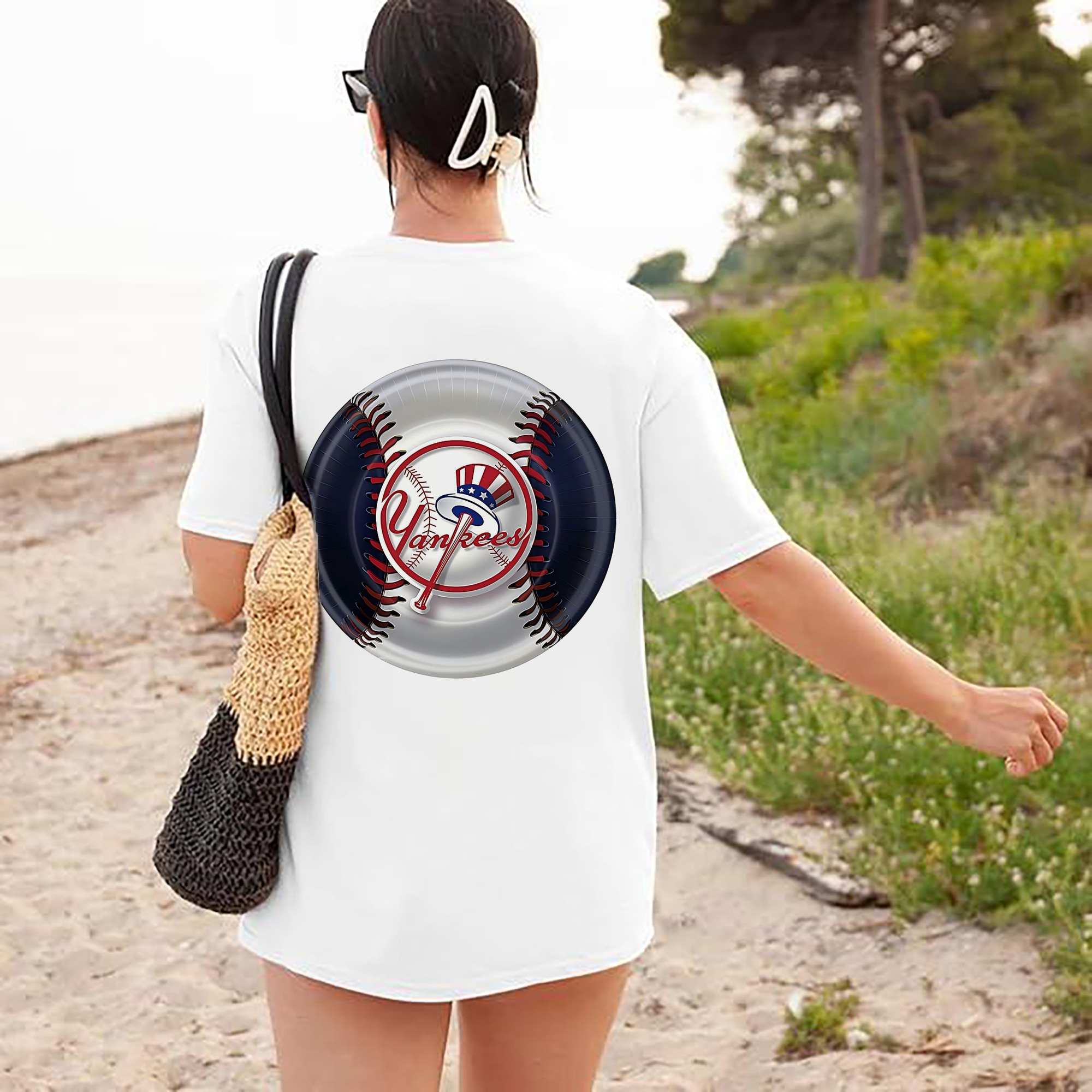 New York Yankees 81 180g Combed Cotton T-Shirt With Back Heat Transfer Print – Soft, Lightweight, Fitted Design – Stylish Casual Wear For Sports & Everyday Use