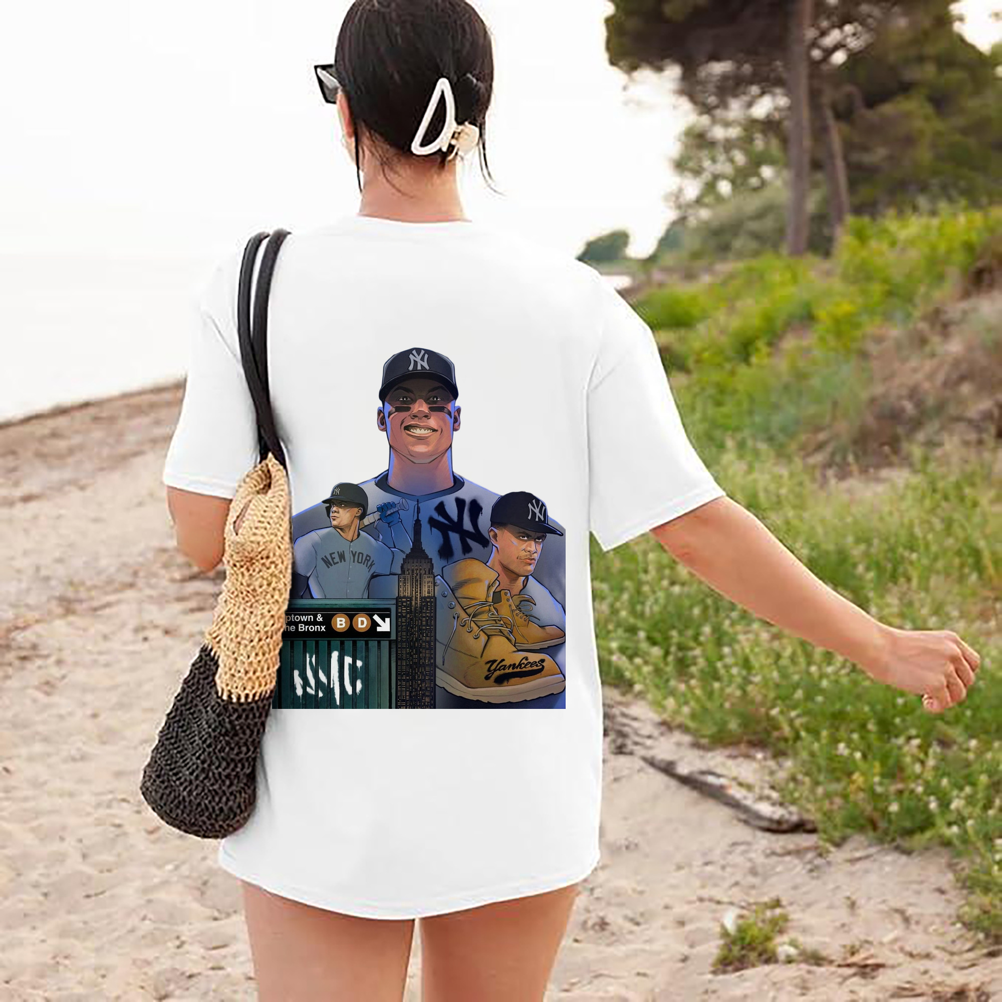 New York Yankees 273 180g Combed Cotton T-Shirt With Back Heat Transfer Print – Soft, Lightweight, Fitted Design – Stylish Casual Wear For Sports & Everyday Use