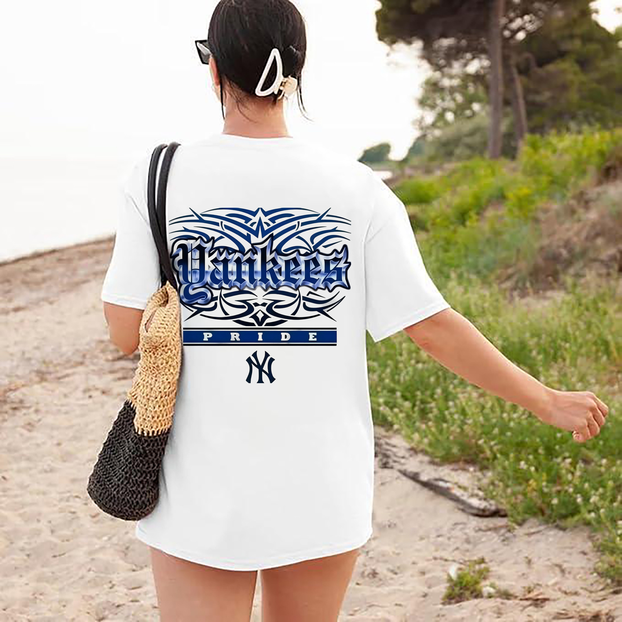 New York Yankees 278 180g Combed Cotton T-Shirt With Back Heat Transfer Print – Soft, Lightweight, Fitted Design – Stylish Casual Wear For Sports & Everyday Use