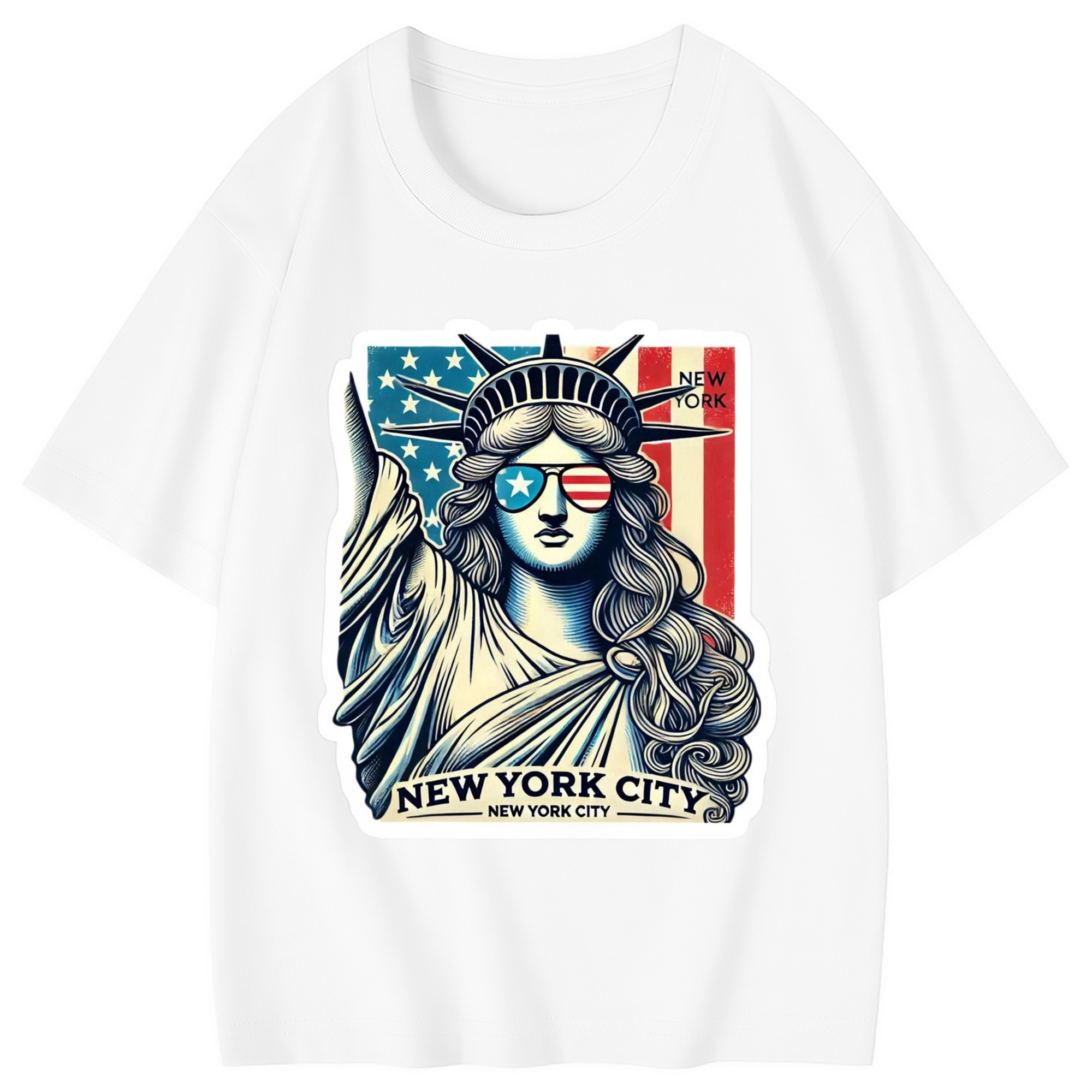 New York Yankees Liberty Combed Cotton Kids T-Shirt 180g With Front Heat Transfer Print – Soft, Lightweight, Side-Seamed Design – Stylish And Comfortable Casual Wear For Everyday Activities