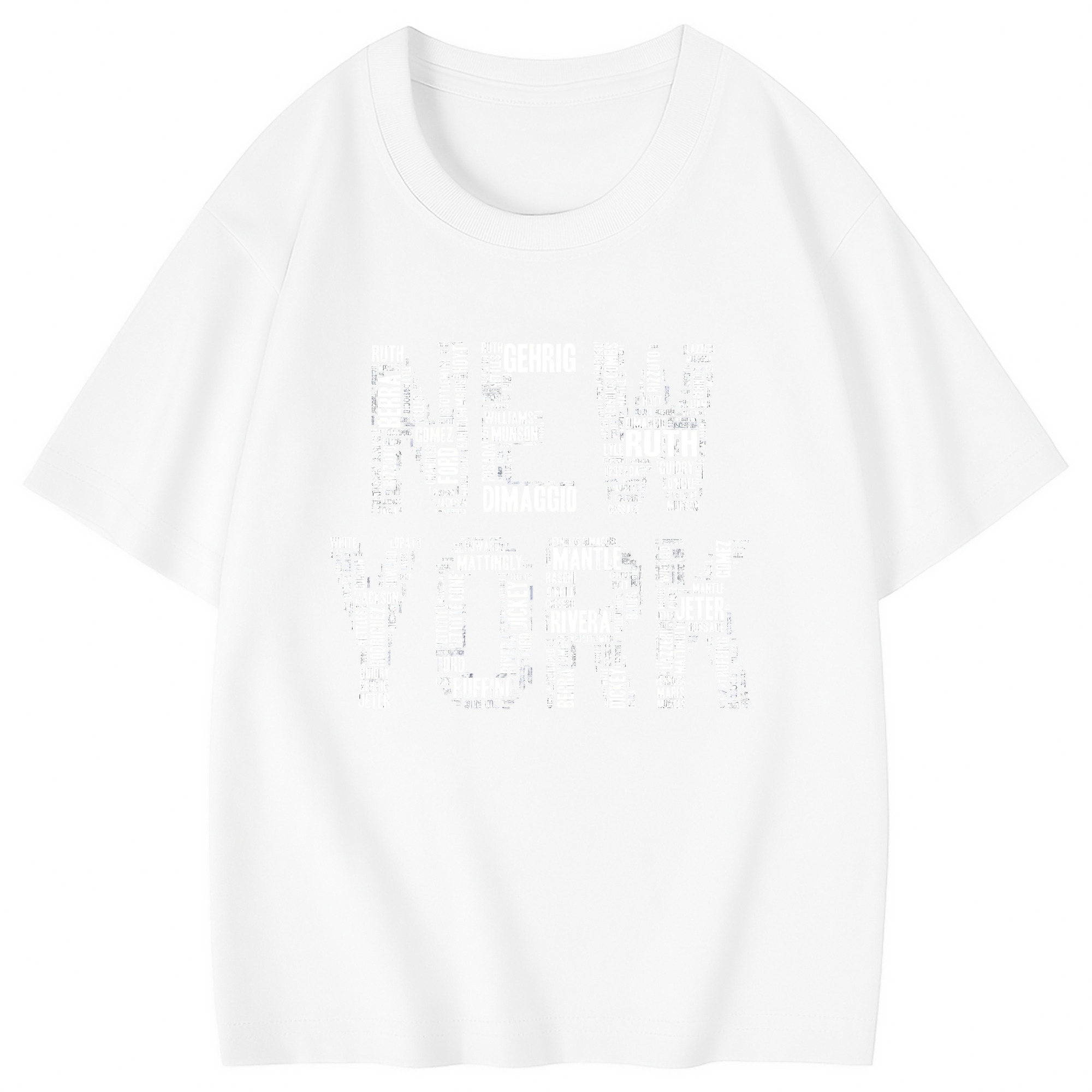 New York Yankees Legend New York Combed Cotton Kids T-Shirt 180g With Front Heat Transfer Print – Soft, Lightweight, Side-Seamed Design – Stylish And Comfortable Casual Wear For Everyday Activities