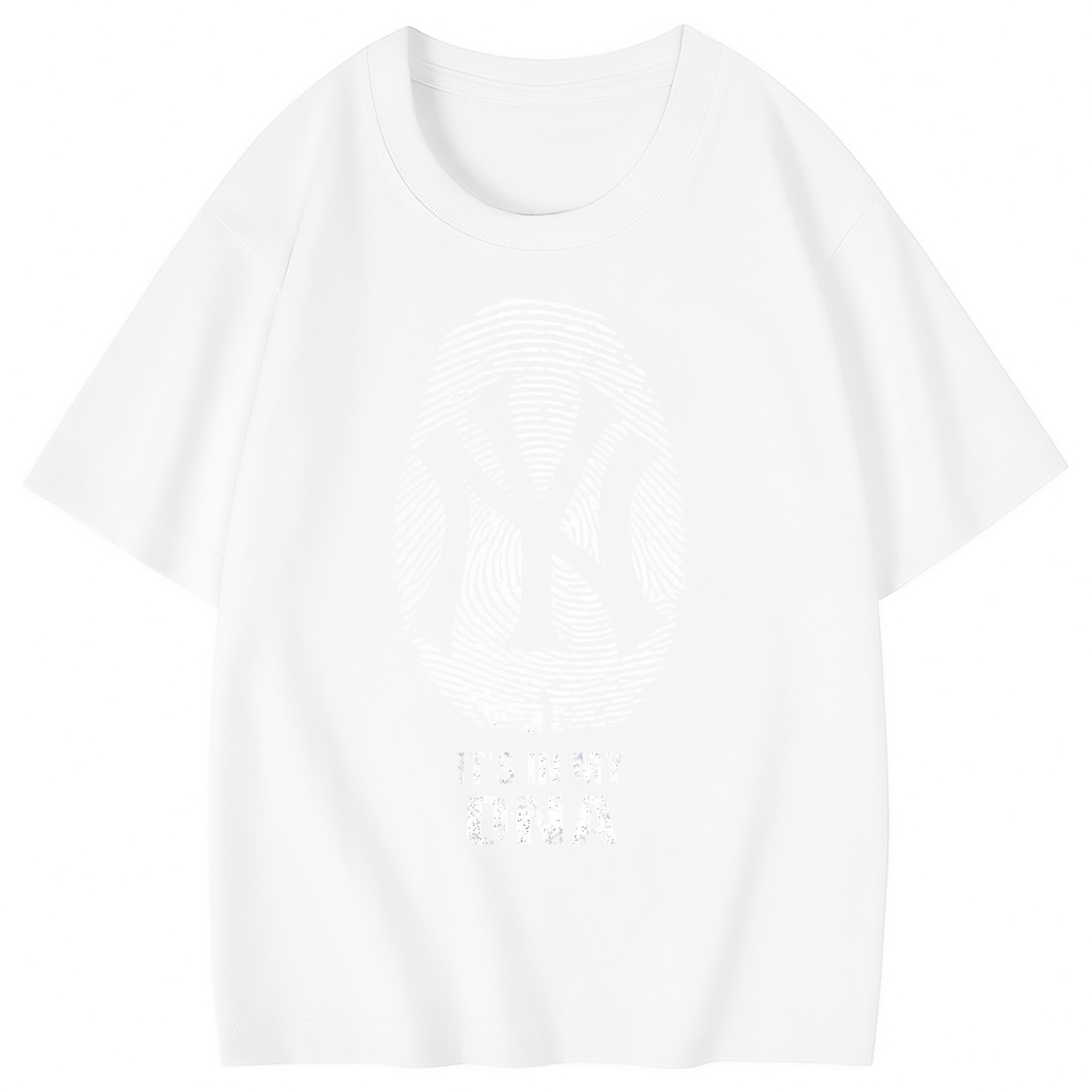 New York Yankees It's In My DNA Combed Cotton Kids T-Shirt 180g With Front Heat Transfer Print – Soft, Lightweight, Side-Seamed Design – Stylish And Comfortable Casual Wear For Everyday Activities