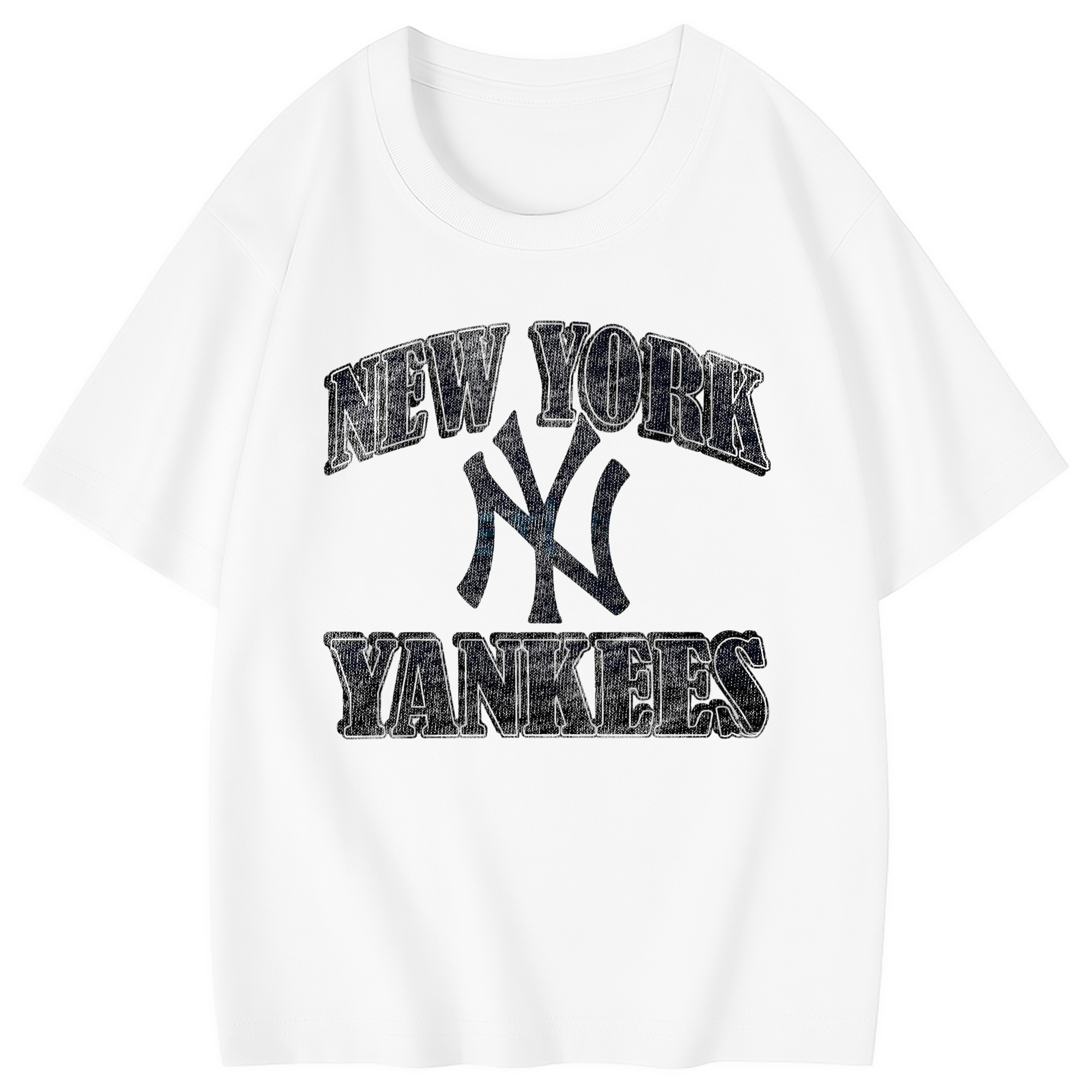 New York Yankees 76 Combed Cotton Kids T-Shirt 180g With Front Heat Transfer Print – Soft, Lightweight, Side-Seamed Design – Stylish And Comfortable Casual Wear For Everyday Activities