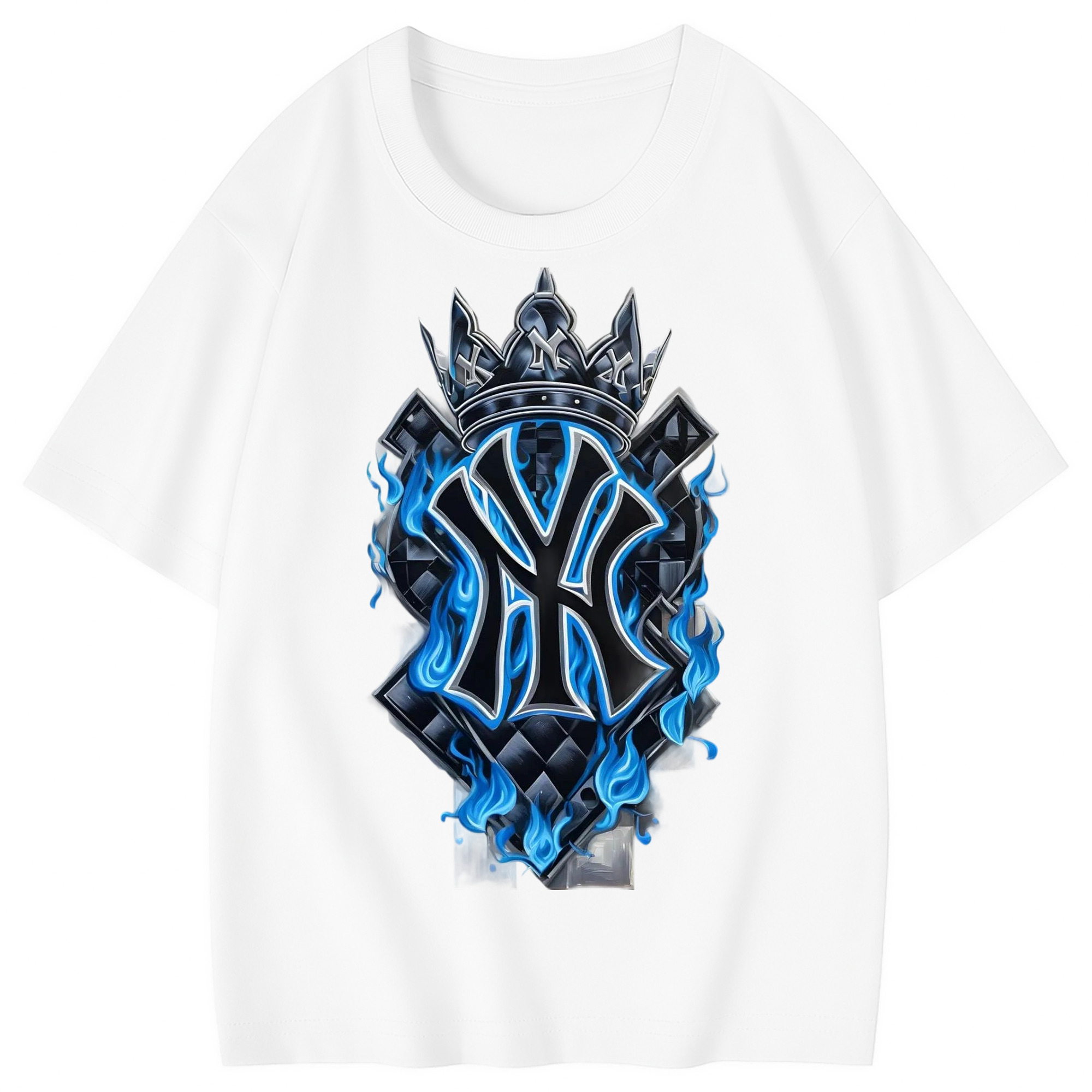 New York Yankees 285 Combed Cotton Kids T-Shirt 180g With Front Heat Transfer Print – Soft, Lightweight, Side-Seamed Design – Stylish And Comfortable Casual Wear For Everyday Activities