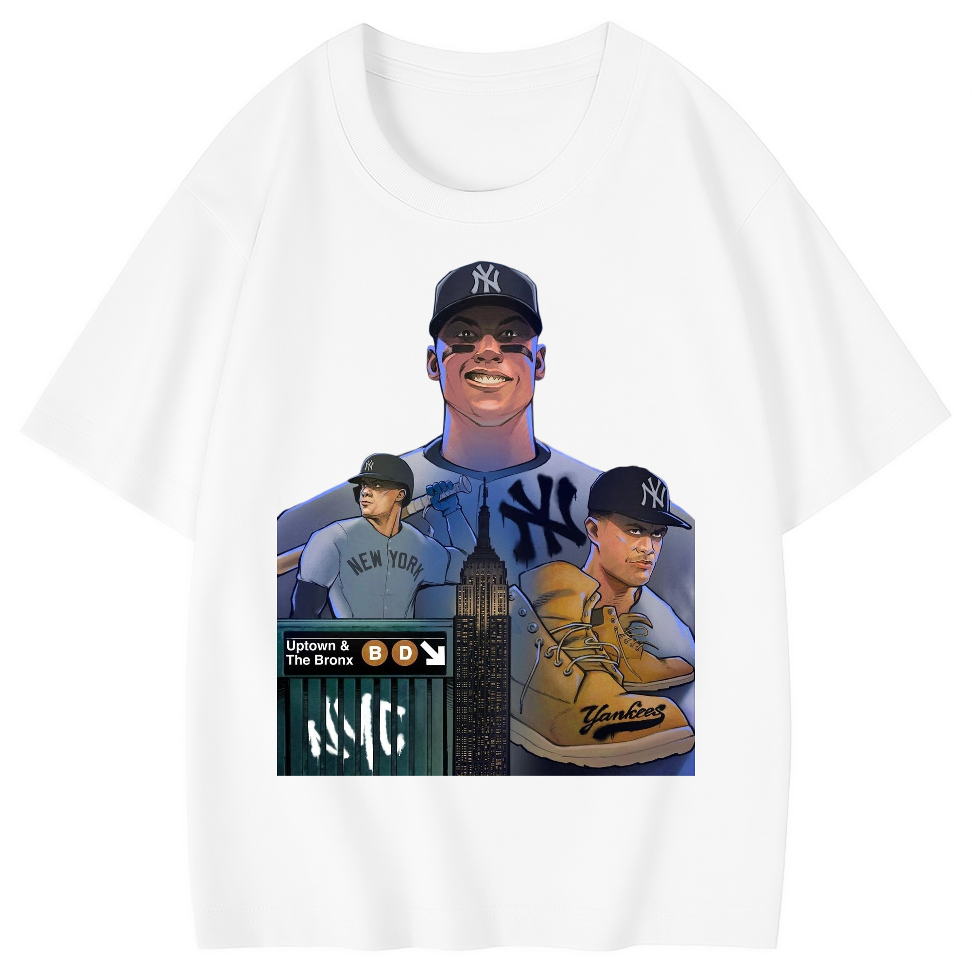 New York Yankees 273 Combed Cotton Kids T-Shirt 180g With Front Heat Transfer Print – Soft, Lightweight, Side-Seamed Design – Stylish And Comfortable Casual Wear For Everyday Activities