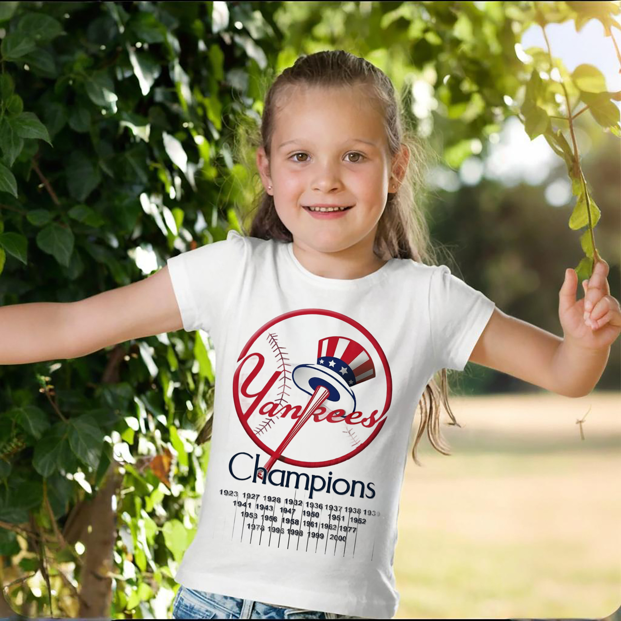 New York Yankees 56 Combed Cotton Kids T-Shirt 180g With Front Heat Transfer Print – Soft, Lightweight, Side-Seamed Design – Stylish And Comfortable Casual Wear For Everyday Activities