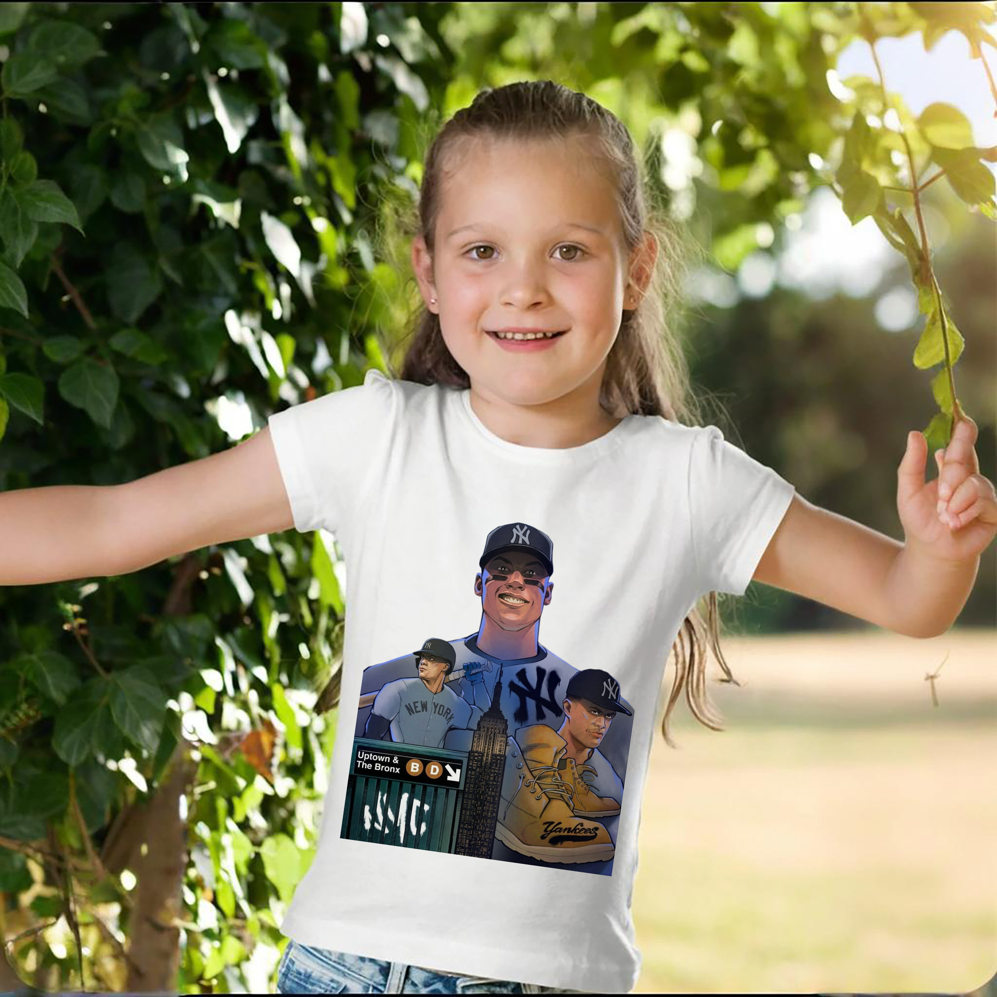 New York Yankees 273 Combed Cotton Kids T-Shirt 180g With Front Heat Transfer Print – Soft, Lightweight, Side-Seamed Design – Stylish And Comfortable Casual Wear For Everyday Activities