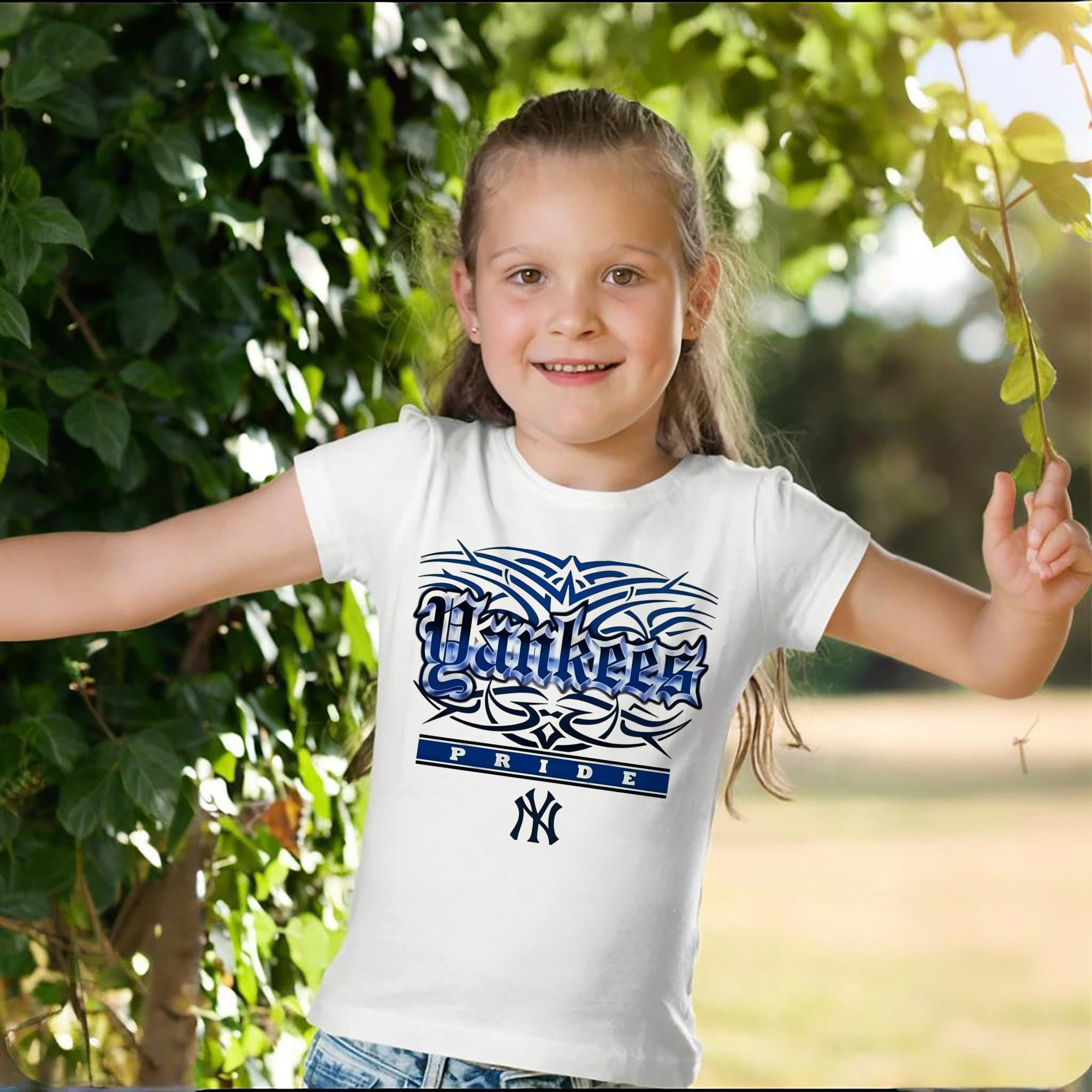 New York Yankees 278 Combed Cotton Kids T-Shirt 180g With Front Heat Transfer Print – Soft, Lightweight, Side-Seamed Design – Stylish And Comfortable Casual Wear For Everyday Activities