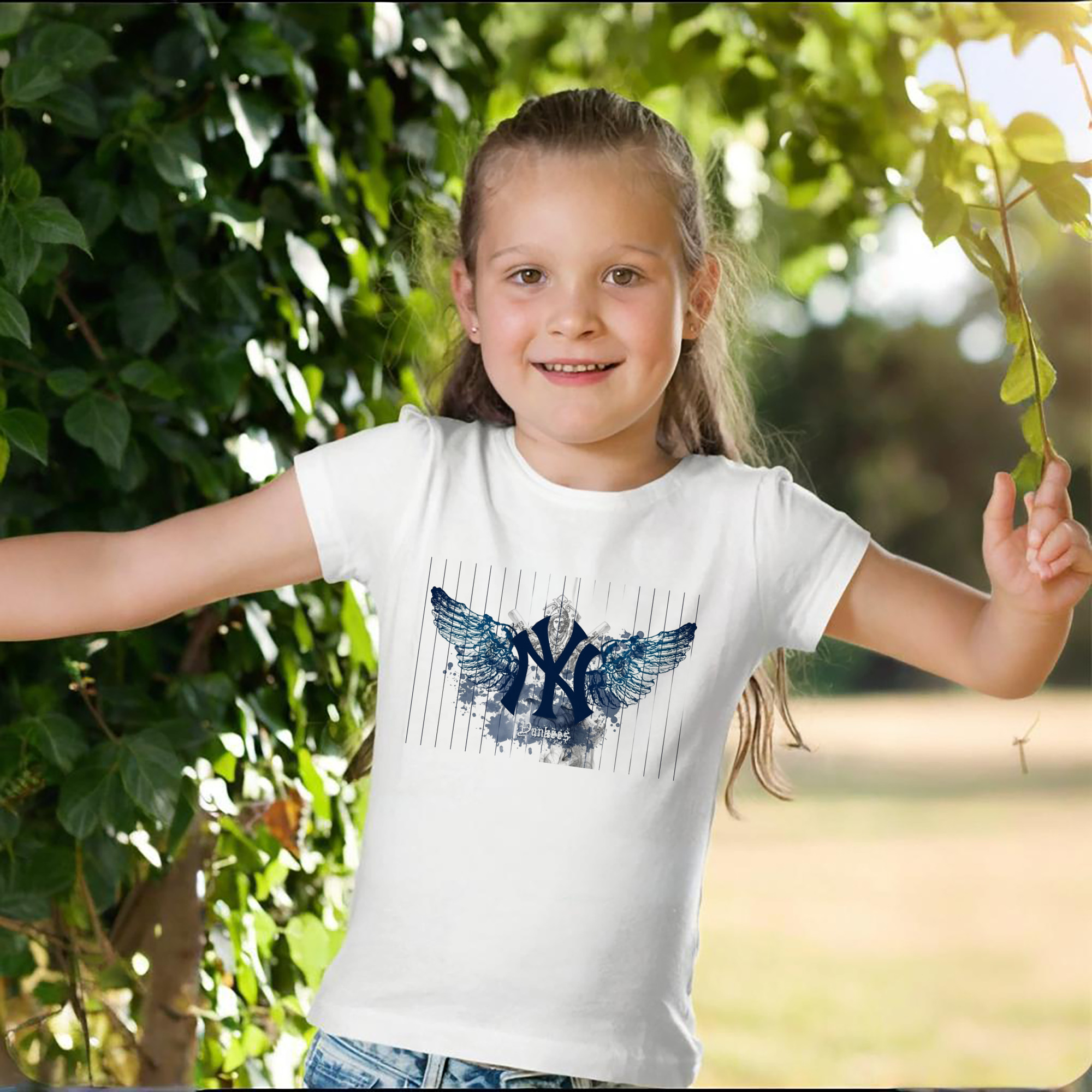 New York Yankees 293 Combed Cotton Kids T-Shirt 180g With Front Heat Transfer Print – Soft, Lightweight, Side-Seamed Design – Stylish And Comfortable Casual Wear For Everyday Activities