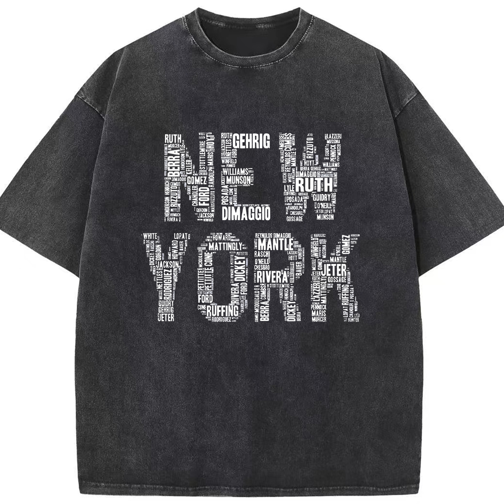 New York Yankees 277 Washed Vintage Look 230g Cotton Oversized T-Shirt With Front Heat Transfer Print – Soft, Lightweight, Stylish Fit – Comfortable Casual Wear For Sports & Everyday Use