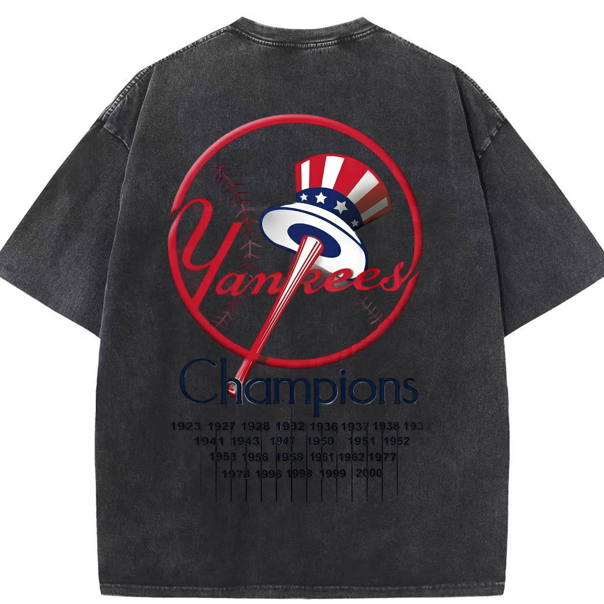 New York Yankees 56 Washed Vintage 230g Cotton Oversized T-Shirt With Back Heat Transfer Print – Soft, Lightweight & Stylish – Comfortable Casual Wear For Sports & Everyday Use