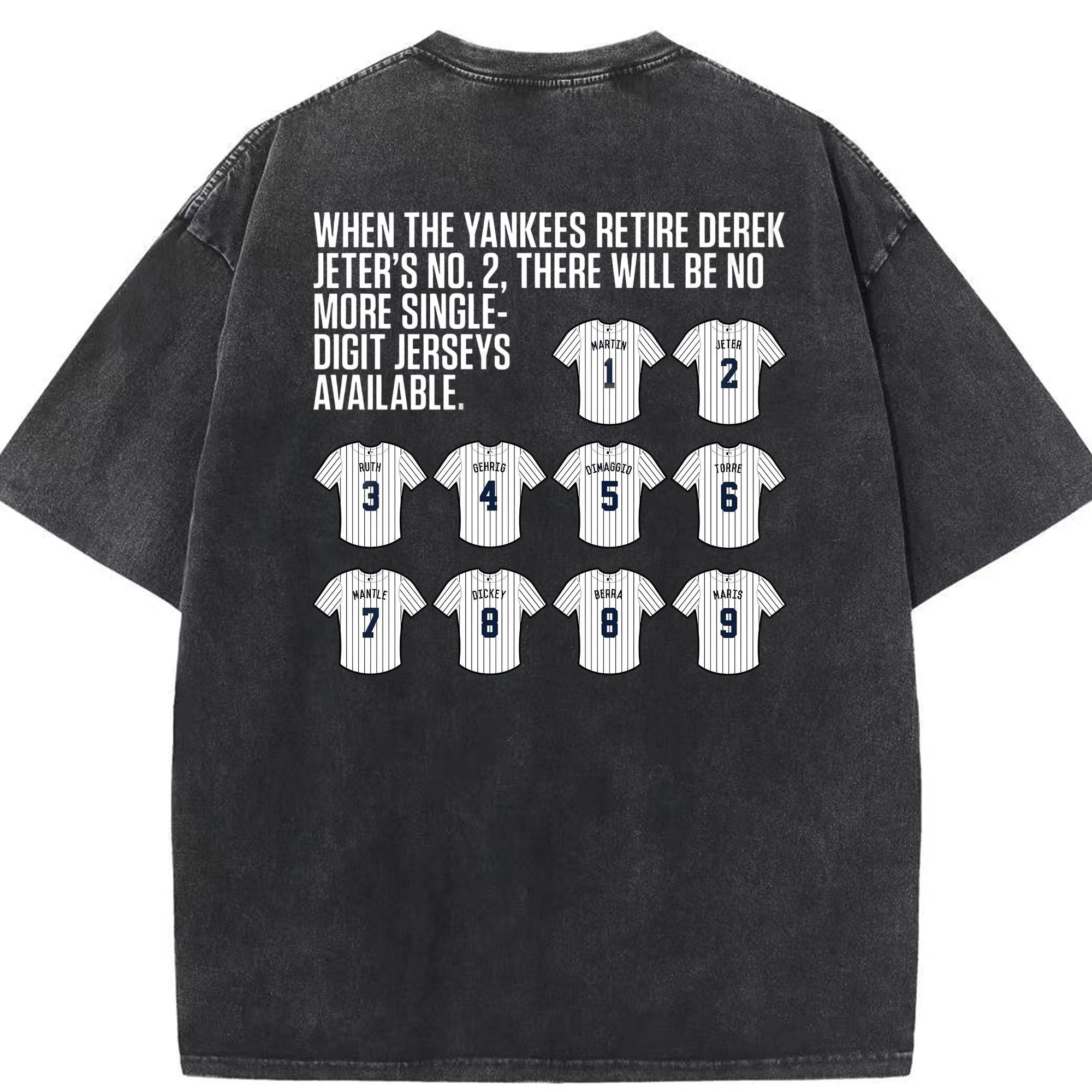 New York Yankees 61 Washed Vintage 230g Cotton Oversized T-Shirt With Back Heat Transfer Print – Soft, Lightweight & Stylish – Comfortable Casual Wear For Sports & Everyday Use