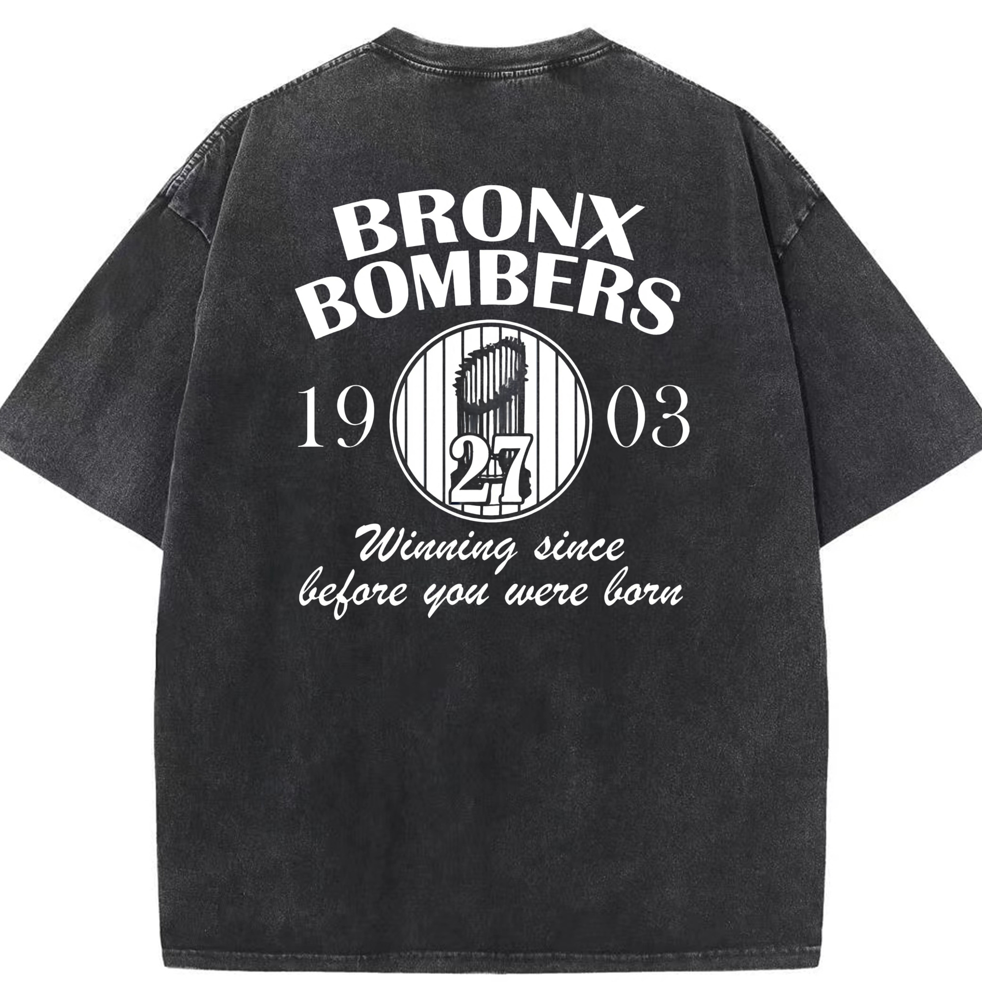 New York Yankees 33 Washed Vintage 230g Cotton Oversized T-Shirt With Back Heat Transfer Print – Soft, Lightweight & Stylish – Comfortable Casual Wear For Sports & Everyday Use