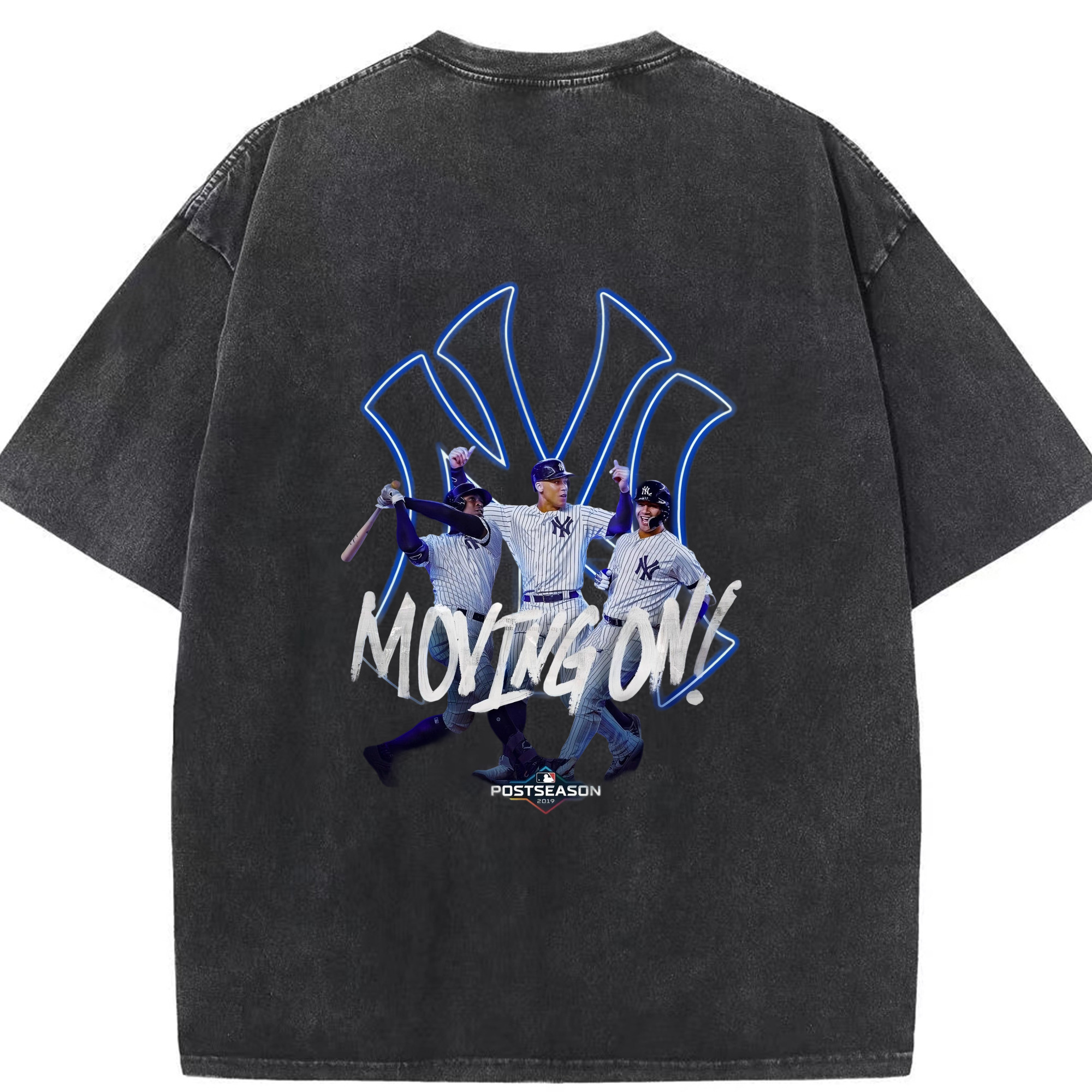 New York Yankees 280 Washed Vintage 230g Cotton Oversized T-Shirt With Back Heat Transfer Print – Soft, Lightweight & Stylish – Comfortable Casual Wear For Sports & Everyday Use