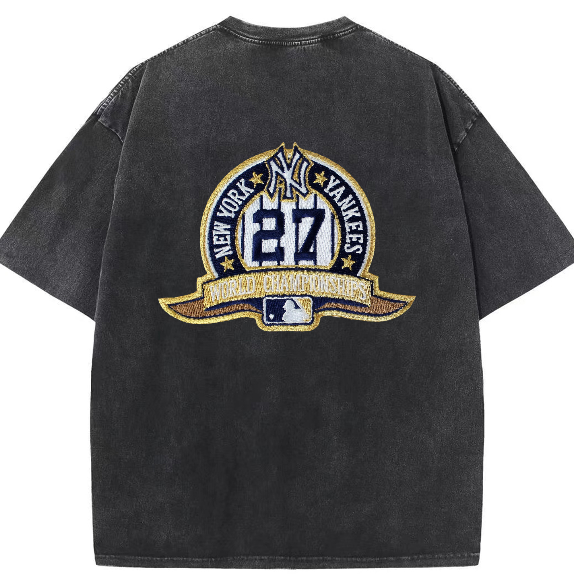 New York Yankees 271 Washed Vintage 230g Cotton Oversized T-Shirt With Back Heat Transfer Print – Soft, Lightweight & Stylish – Comfortable Casual Wear For Sports & Everyday Use