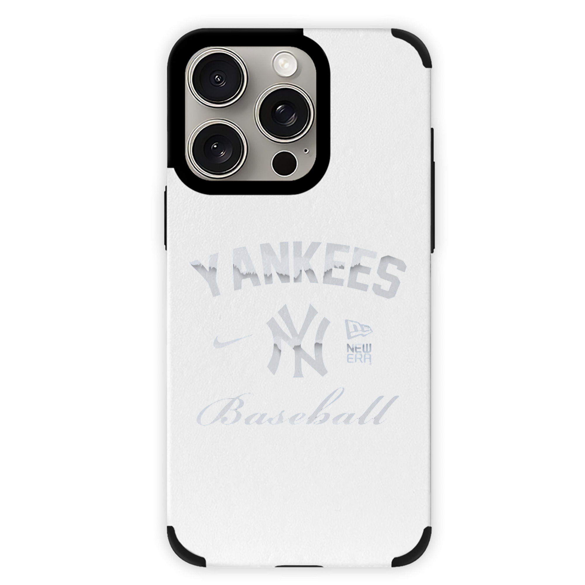New York Yankees BaseBall IPhone 15 Pro Max PU Leather Case – Soft Lining, 360° Protection – Precise Fit, 3D Buttons, Easy Charging – Anti-Yellowing, Easy To Clean