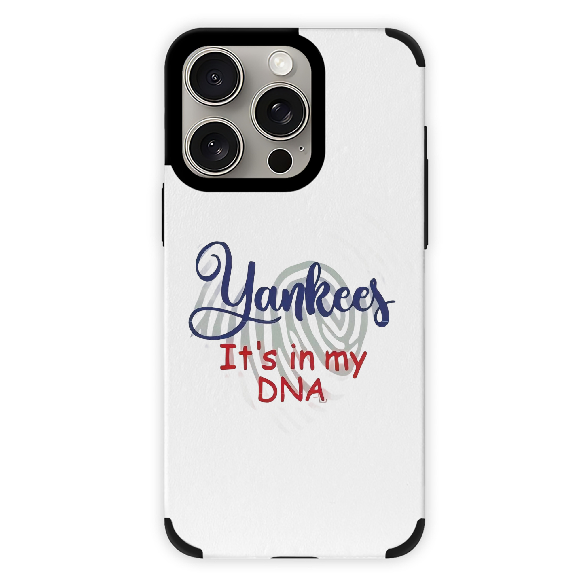 New York Yankees It's In My DNA IPhone 15 Pro Max PU Leather Case – Soft Lining, 360° Protection – Precise Fit, 3D Buttons, Easy Charging – Anti-Yellowing, Easy To Clean