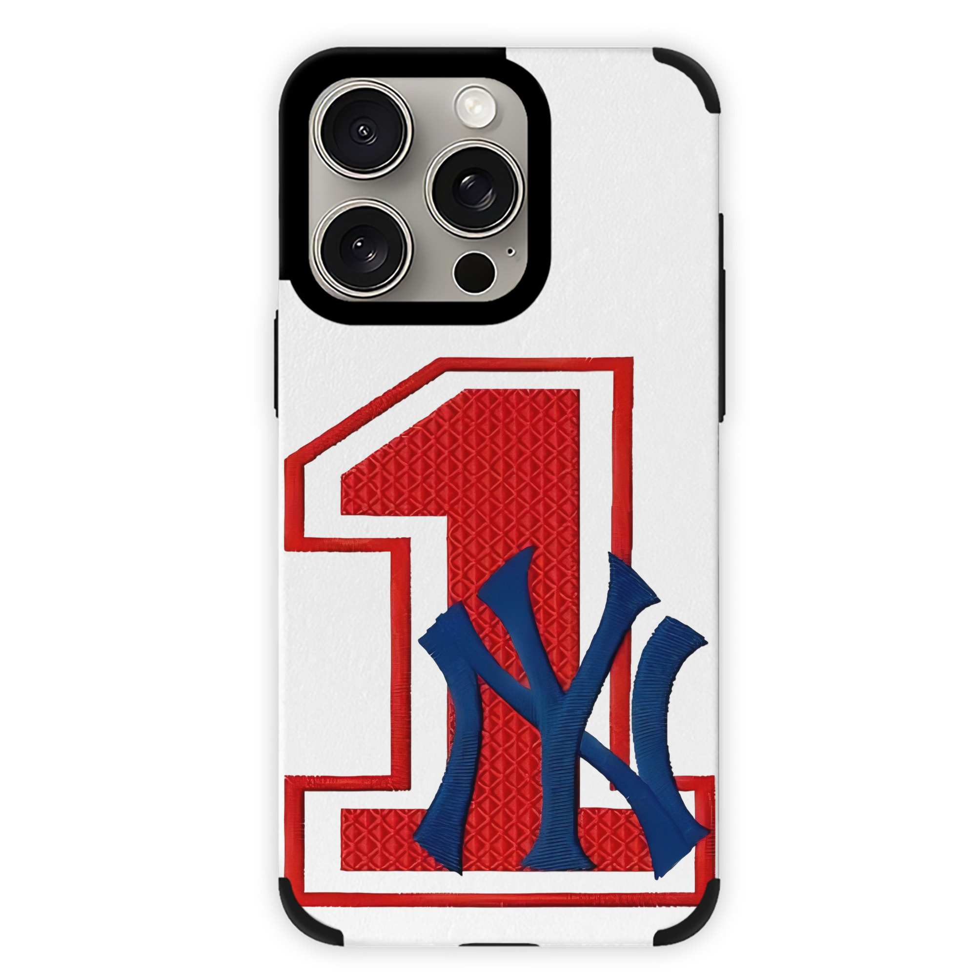 New York Yankees No.1 Fans IPhone 15 Pro Max PU Leather Case – Soft Lining, 360° Protection – Precise Fit, 3D Buttons, Easy Charging – Anti-Yellowing, Easy To Clean