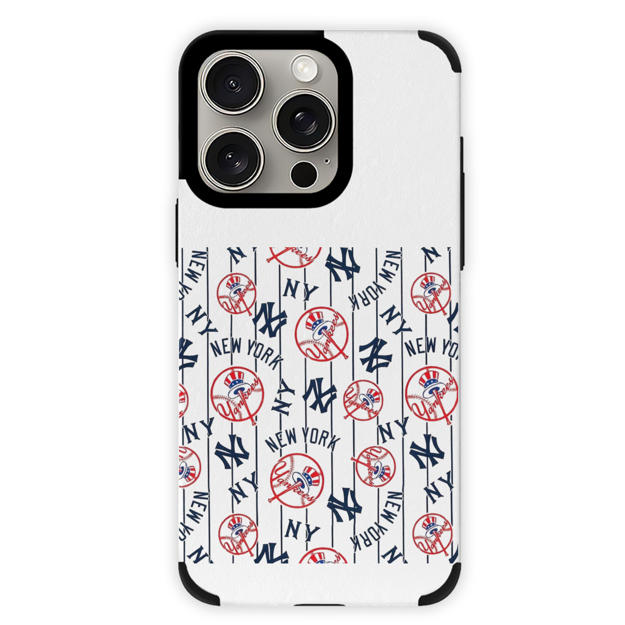New York Yankees 78 IPhone 15 Pro Max PU Leather Case – Soft Lining, 360° Protection – Precise Fit, 3D Buttons, Easy Charging – Anti-Yellowing, Easy To Clean
