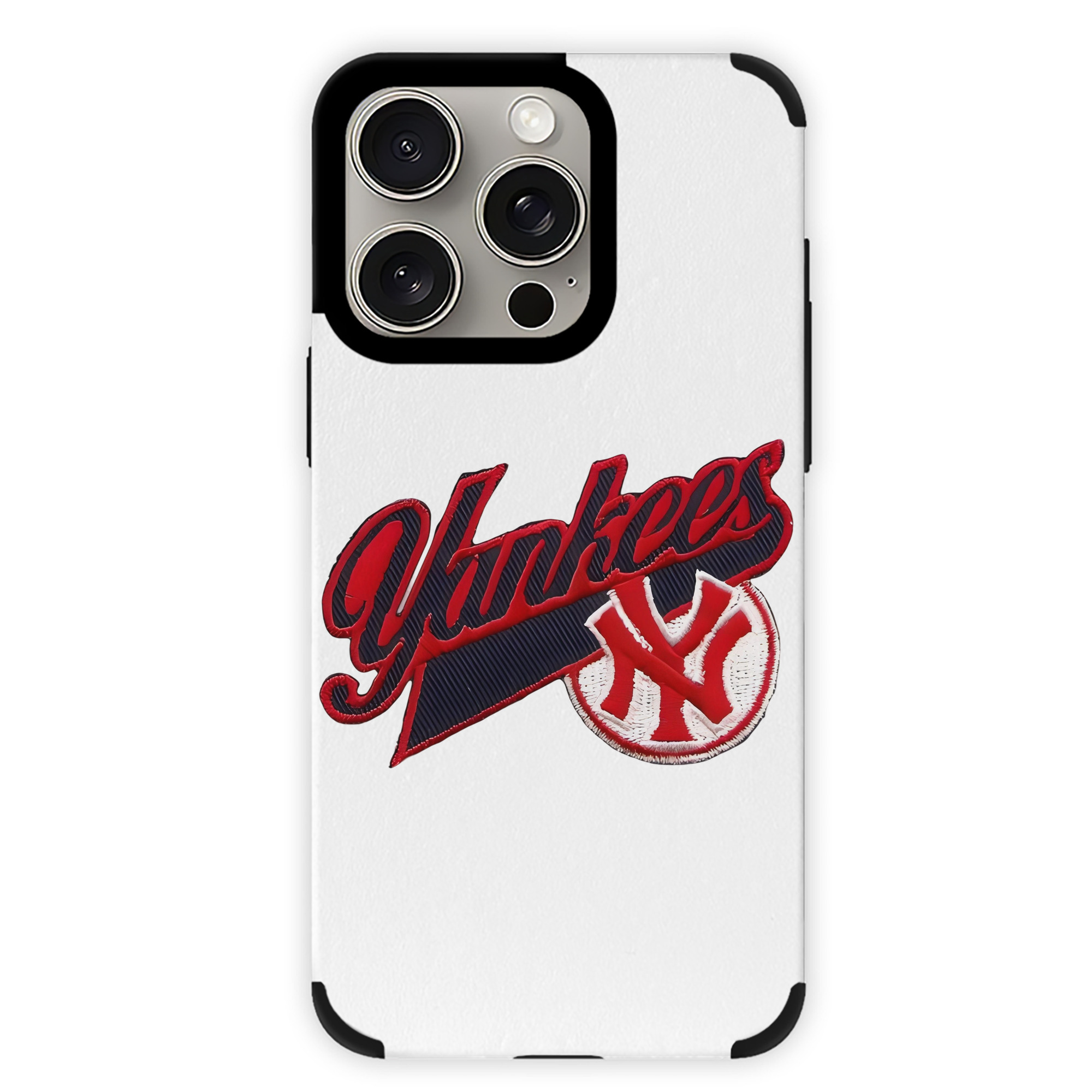 New York Yankees 77 IPhone 15 Pro Max PU Leather Case – Soft Lining, 360° Protection – Precise Fit, 3D Buttons, Easy Charging – Anti-Yellowing, Easy To Clean