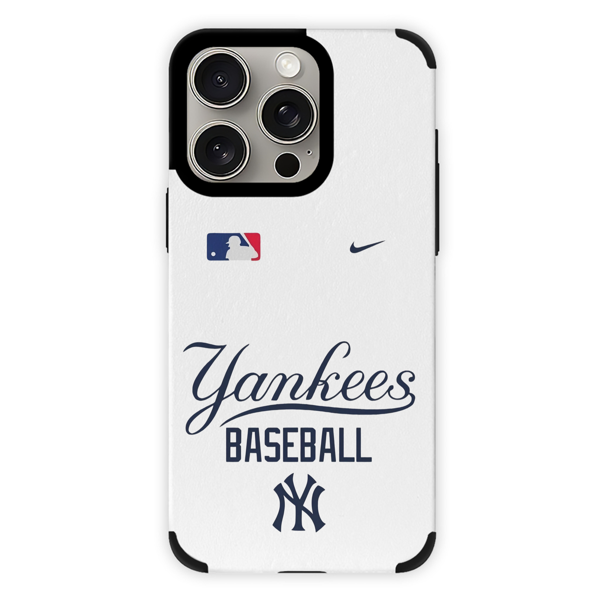 New York Yankees Baseball IPhone 15 Pro Max PU Leather Case – Soft Lining, 360° Protection – Precise Fit, 3D Buttons, Easy Charging – Anti-Yellowing, Easy To Clean