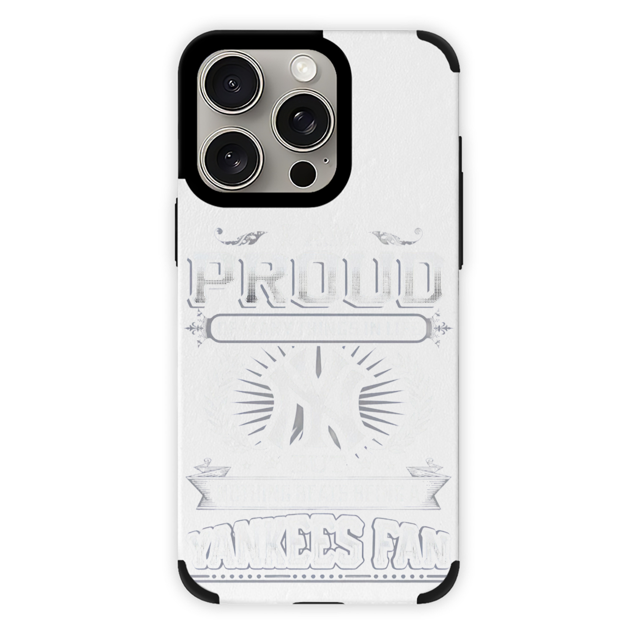 New York Yankees 275 IPhone 15 Pro Max PU Leather Case – Soft Lining, 360° Protection – Precise Fit, 3D Buttons, Easy Charging – Anti-Yellowing, Easy To Clean