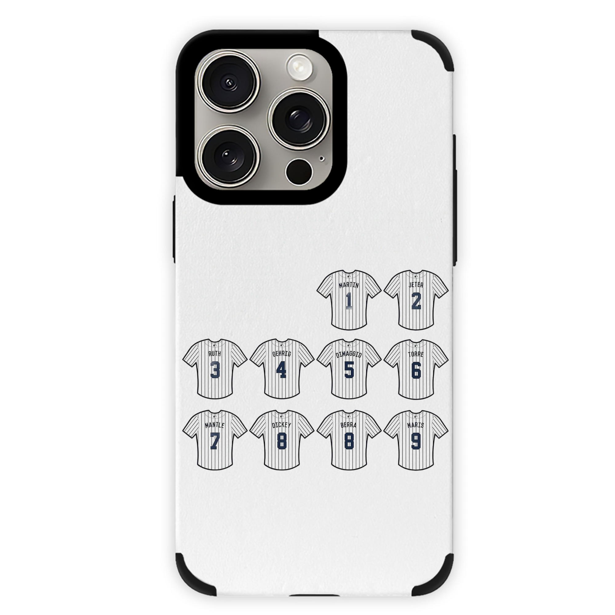 New York Yankees 61 IPhone 15 Pro Max PU Leather Case – Soft Lining, 360° Protection – Precise Fit, 3D Buttons, Easy Charging – Anti-Yellowing, Easy To Clean