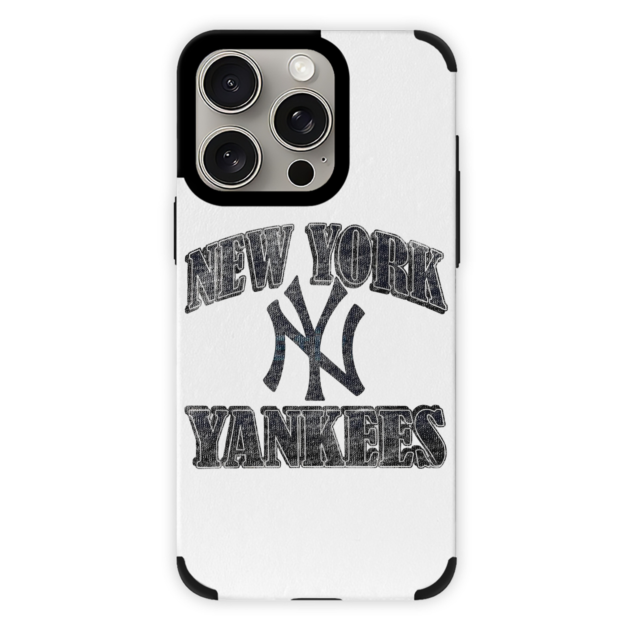 New York Yankees 76 IPhone 15 Pro Max PU Leather Case – Soft Lining, 360° Protection – Precise Fit, 3D Buttons, Easy Charging – Anti-Yellowing, Easy To Clean