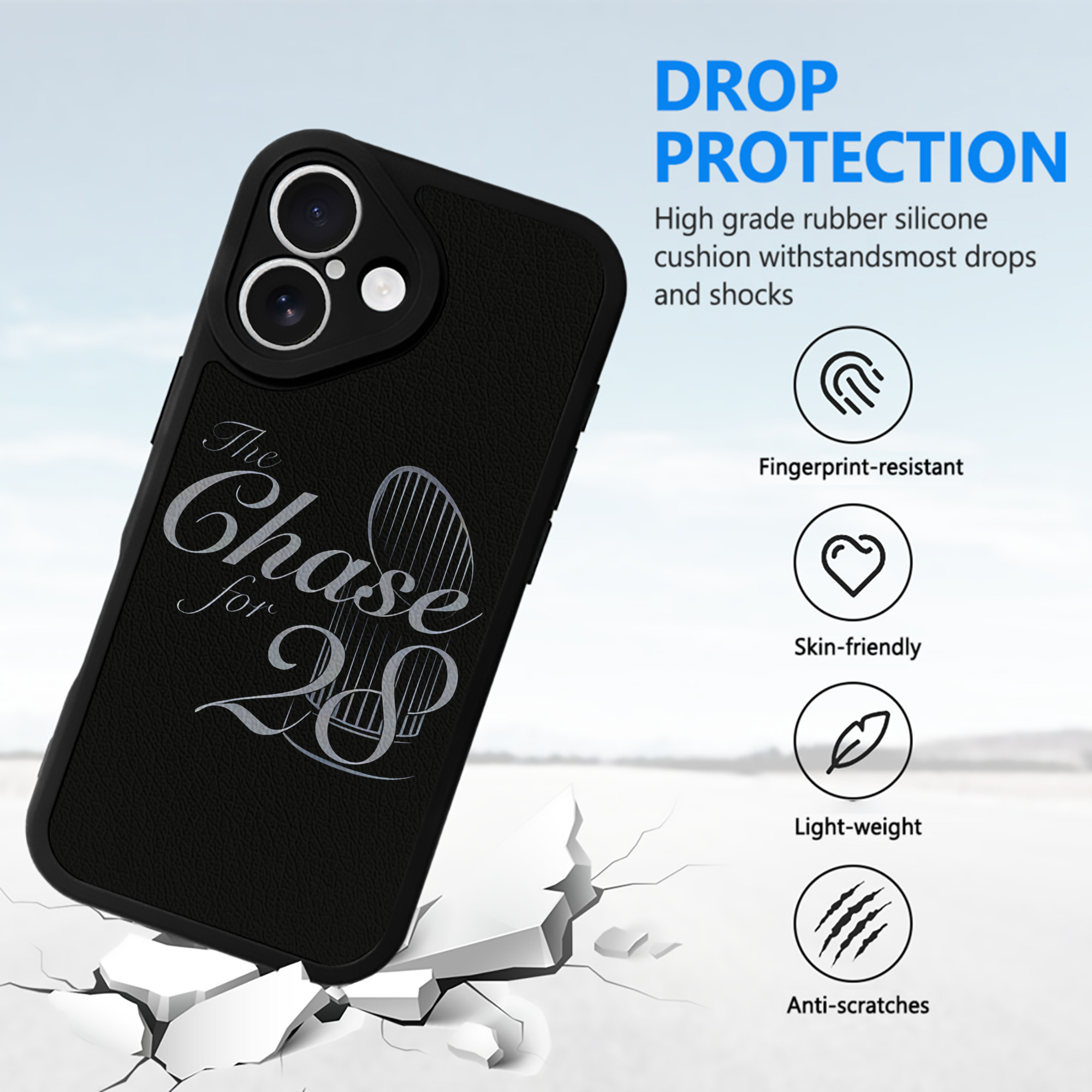 New York Yankees The Chase for 28 IPhone 16 Silicone Leather Case – UV Print, Lambskin Texture – Perfect Fit, Wireless Charging Compatible, Scratch Resistant, Precise Cutouts – Stylish Protection For IPhone 16