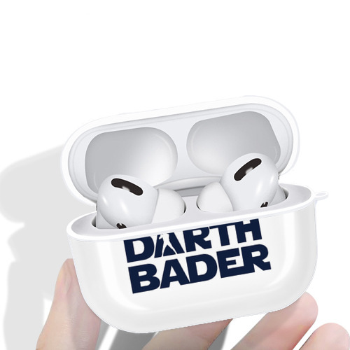 New York Yankees Harrison Bader Darth Bader AirPods Pro Hard Case White With Keychain, Durable Flexible PC, Precise Cutouts, Anti-Fingerprint, Yellowing & Scratch Resistant, Full Protection, Washable