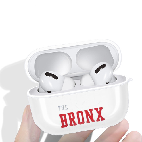 New York Yankees 24 AirPods Pro Hard Case White With Keychain, Durable Flexible PC, Precise Cutouts, Anti-Fingerprint, Yellowing & Scratch Resistant, Full Protection, Washable