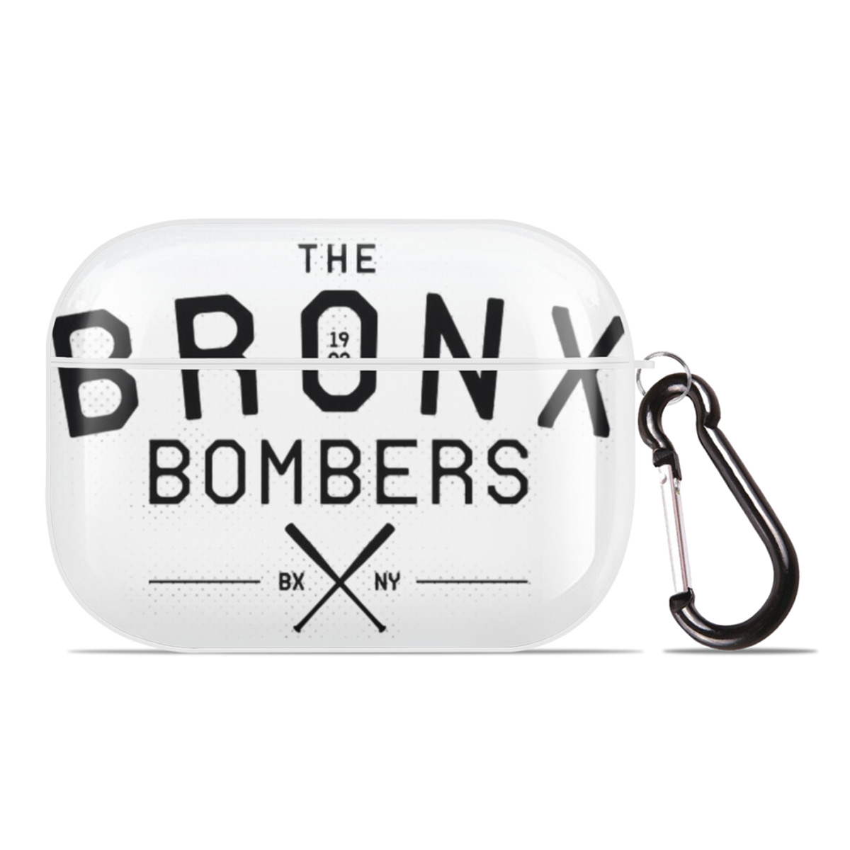New York Yankees The Bronx Bombers 1903 AirPods Pro Hard Case White With Keychain, Durable Flexible PC, Precise Cutouts, Anti-Fingerprint, Yellowing & Scratch Resistant, Full Protection, Washable