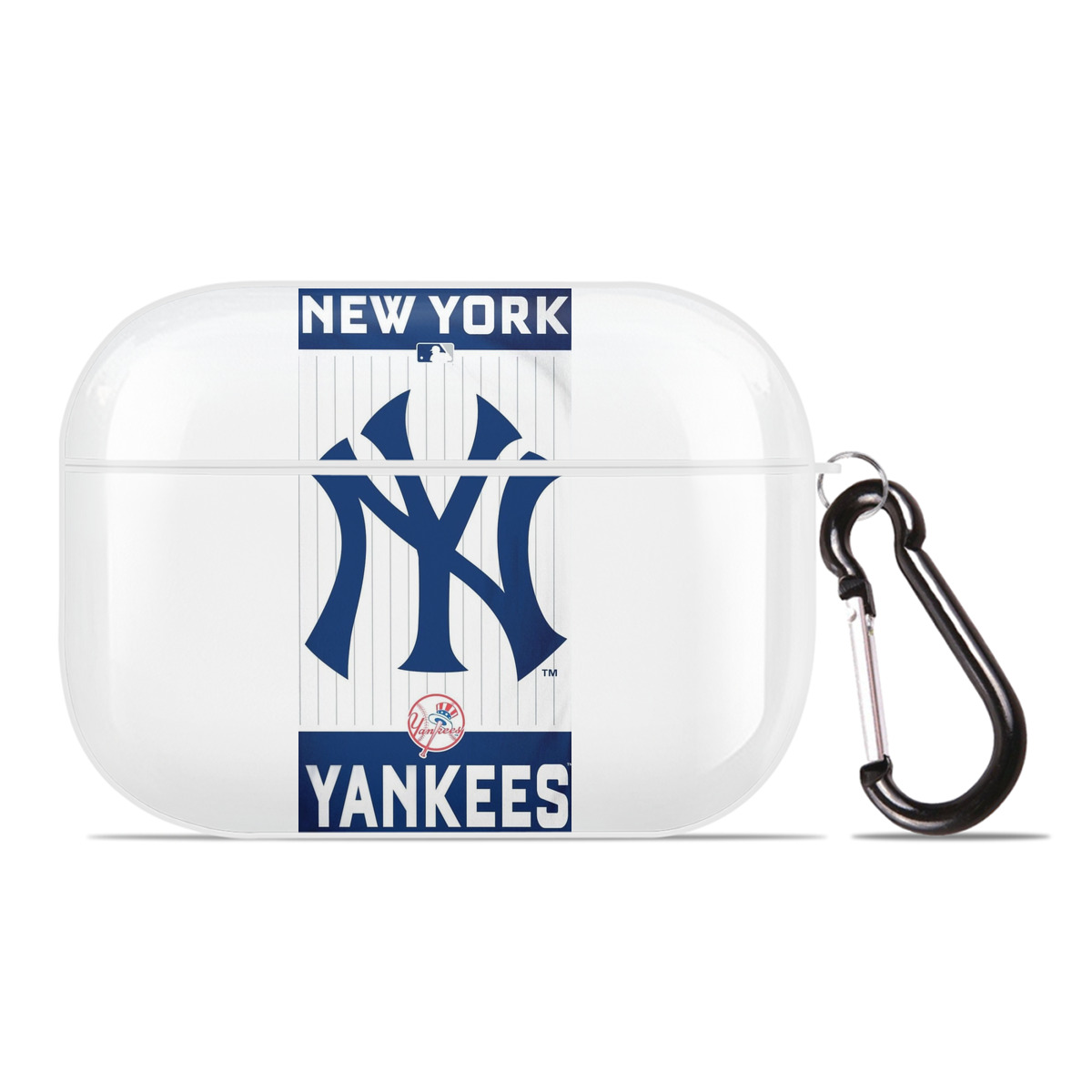 New York Yankees 23 AirPods Pro Hard Case White With Keychain, Durable Flexible PC, Precise Cutouts, Anti-Fingerprint, Yellowing & Scratch Resistant, Full Protection, Washable