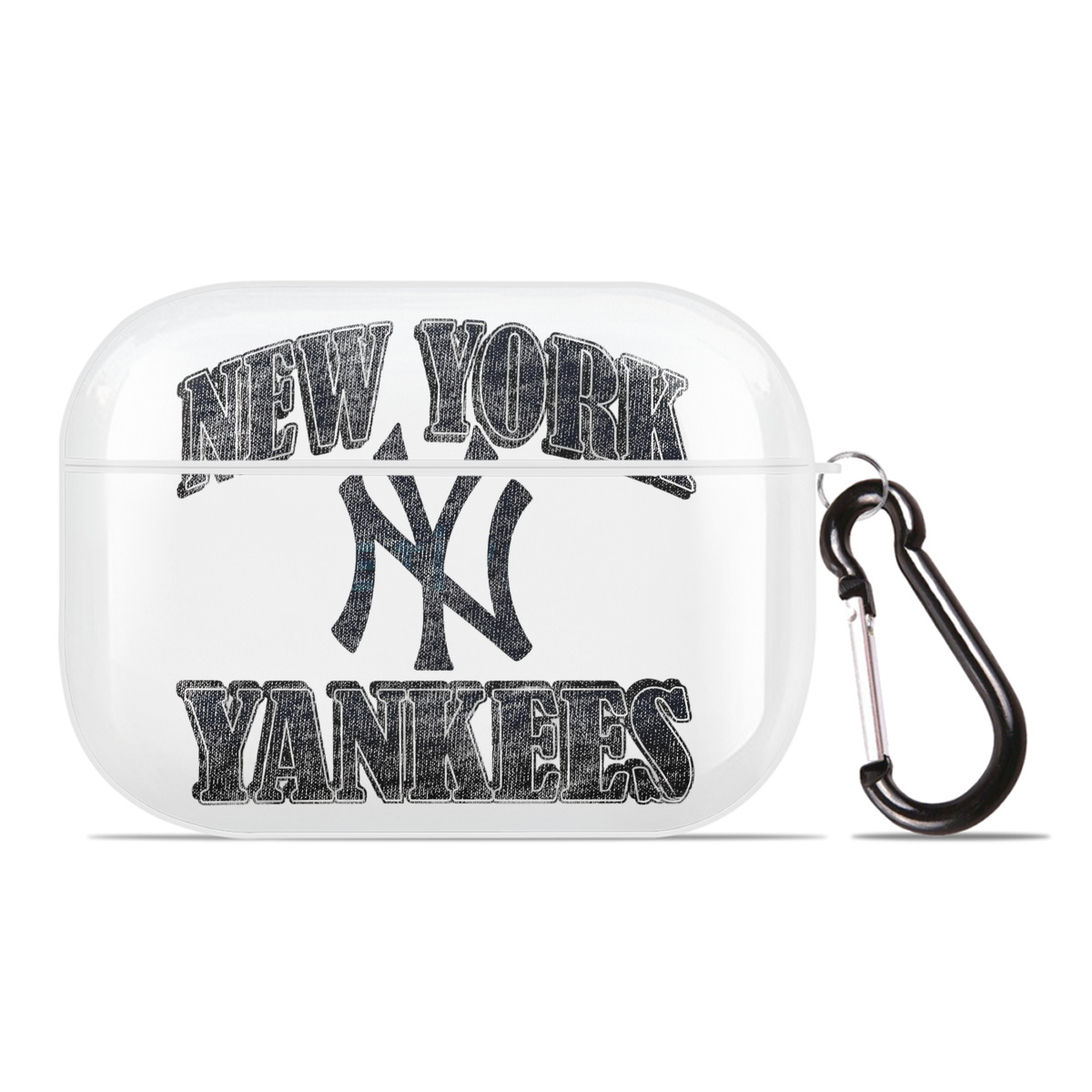 New York Yankees 76 AirPods Pro Hard Case White With Keychain, Durable Flexible PC, Precise Cutouts, Anti-Fingerprint, Yellowing & Scratch Resistant, Full Protection, Washable