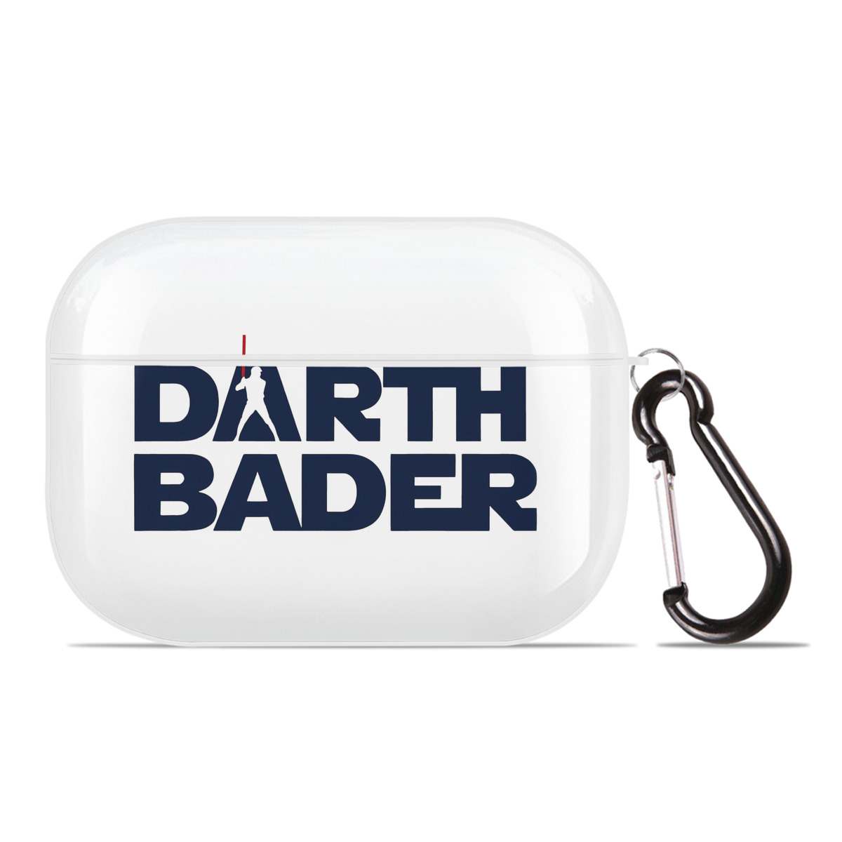 New York Yankees Harrison Bader Darth Bader AirPods Pro Hard Case White With Keychain, Durable Flexible PC, Precise Cutouts, Anti-Fingerprint, Yellowing & Scratch Resistant, Full Protection, Washable