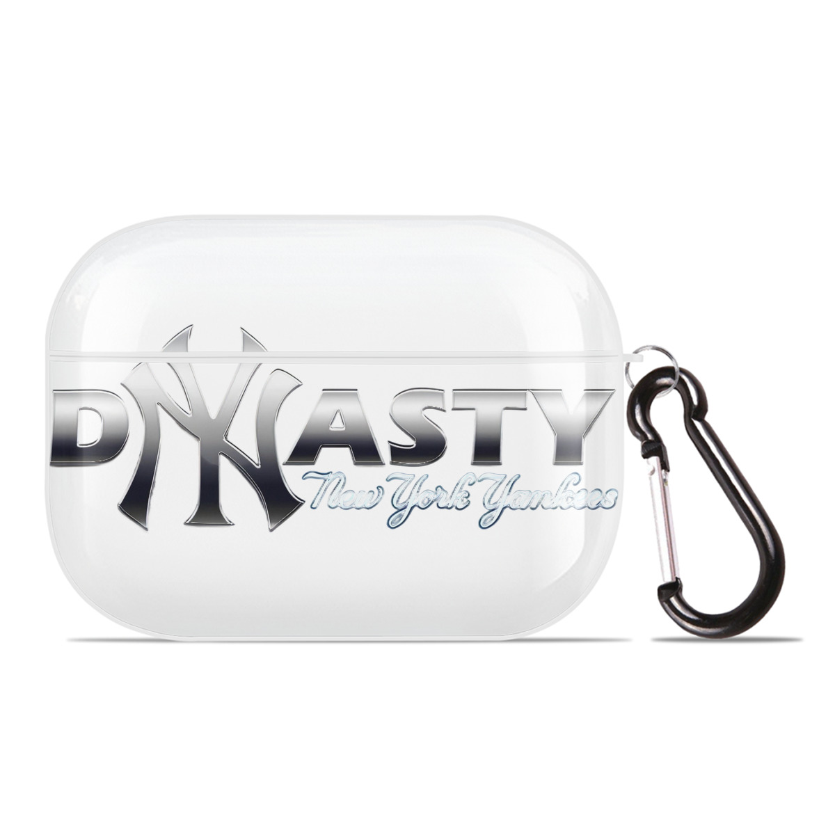 New York Yankees Dyasty AirPods Pro Hard Case White With Keychain, Durable Flexible PC, Precise Cutouts, Anti-Fingerprint, Yellowing & Scratch Resistant, Full Protection, Washable