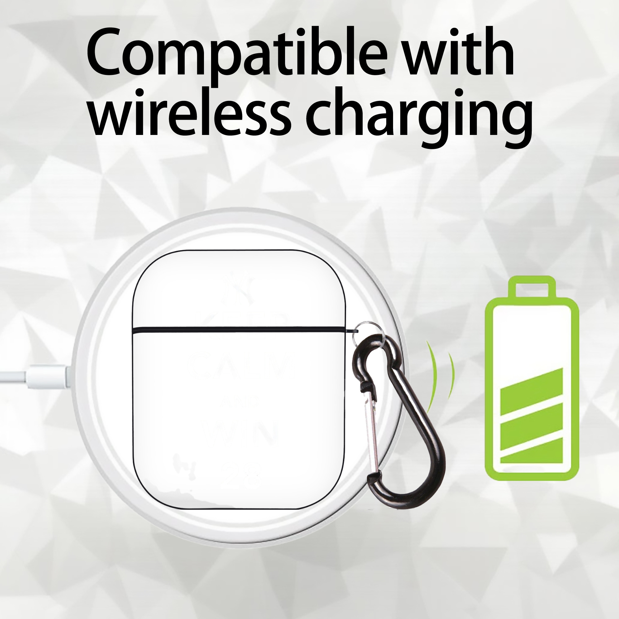 New York Yankees 47 AirPods 2 Case Hard Shell Black, Flexible PC Material, Precise Cutouts, Full Protection, Anti-Fingerprint, Washable, Includes Keychain – Durable & Slim Design