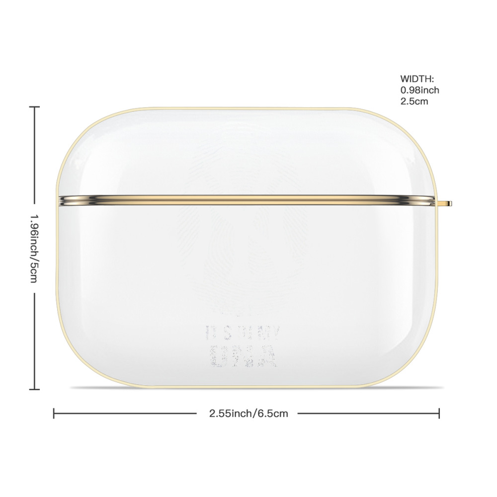 New York Yankees It's In My DNA Luxury Gold AirPods Pro Case With Keychain, Flexible PC Material, Full Protection, Precise Cutouts, Anti-Fingerprint, Washable, Durable Design