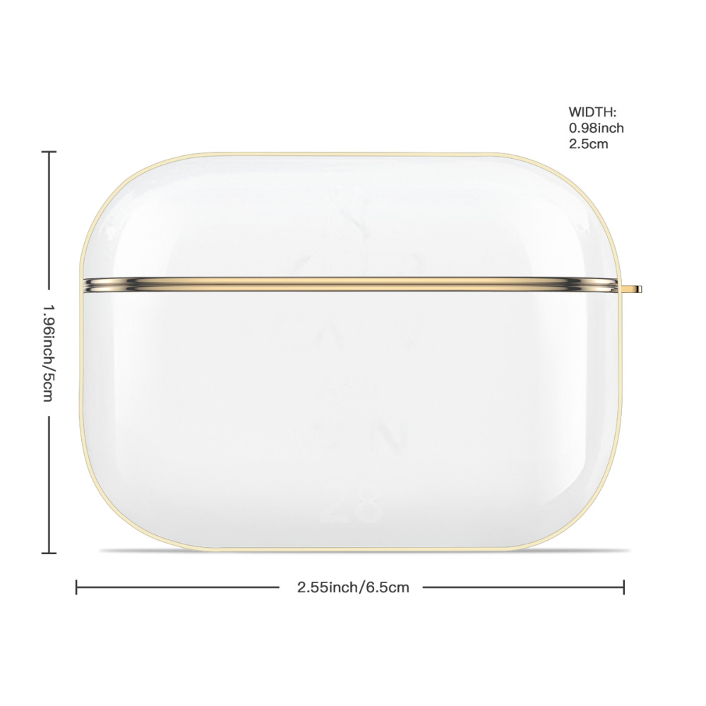 New York Yankees 47 Luxury Gold AirPods Pro Case With Keychain, Flexible PC Material, Full Protection, Precise Cutouts, Anti-Fingerprint, Washable, Durable Design