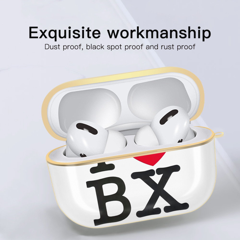 New York Yankees I Love BX Luxury Gold AirPods Pro Case With Keychain, Flexible PC Material, Full Protection, Precise Cutouts, Anti-Fingerprint, Washable, Durable Design