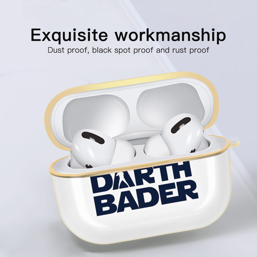 New York Yankees Harrison Bader Darth Bader Luxury Gold AirPods Pro Case With Keychain, Flexible PC Material, Full Protection, Precise Cutouts, Anti-Fingerprint, Washable, Durable Design