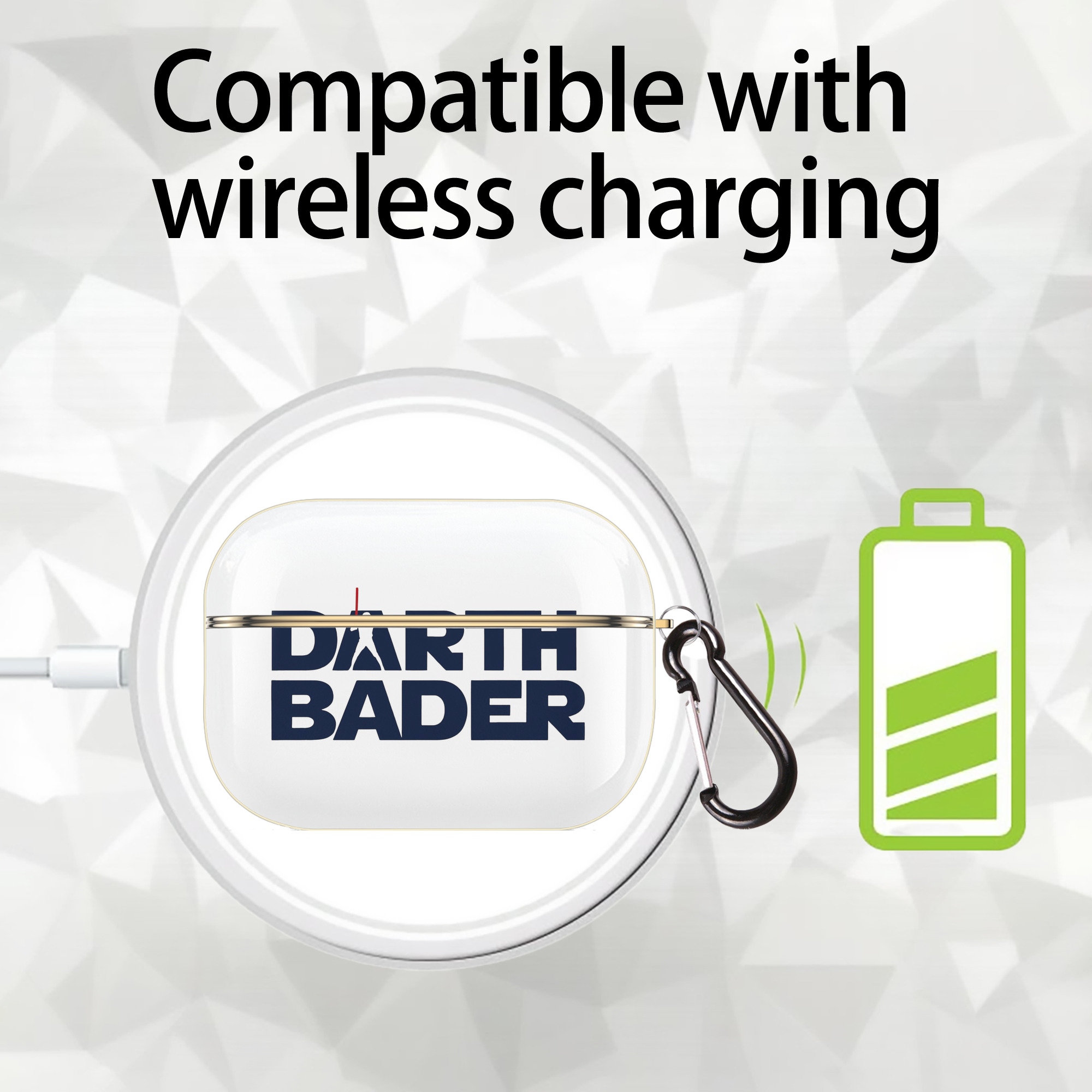 New York Yankees Harrison Bader Darth Bader Luxury Gold AirPods Pro Case With Keychain, Flexible PC Material, Full Protection, Precise Cutouts, Anti-Fingerprint, Washable, Durable Design