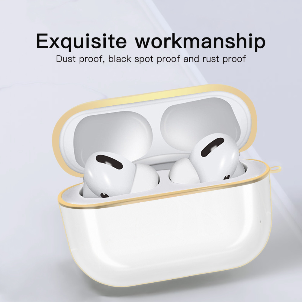 New York Yankees EKG Line Luxury Gold AirPods Pro Case With Keychain, Flexible PC Material, Full Protection, Precise Cutouts, Anti-Fingerprint, Washable, Durable Design