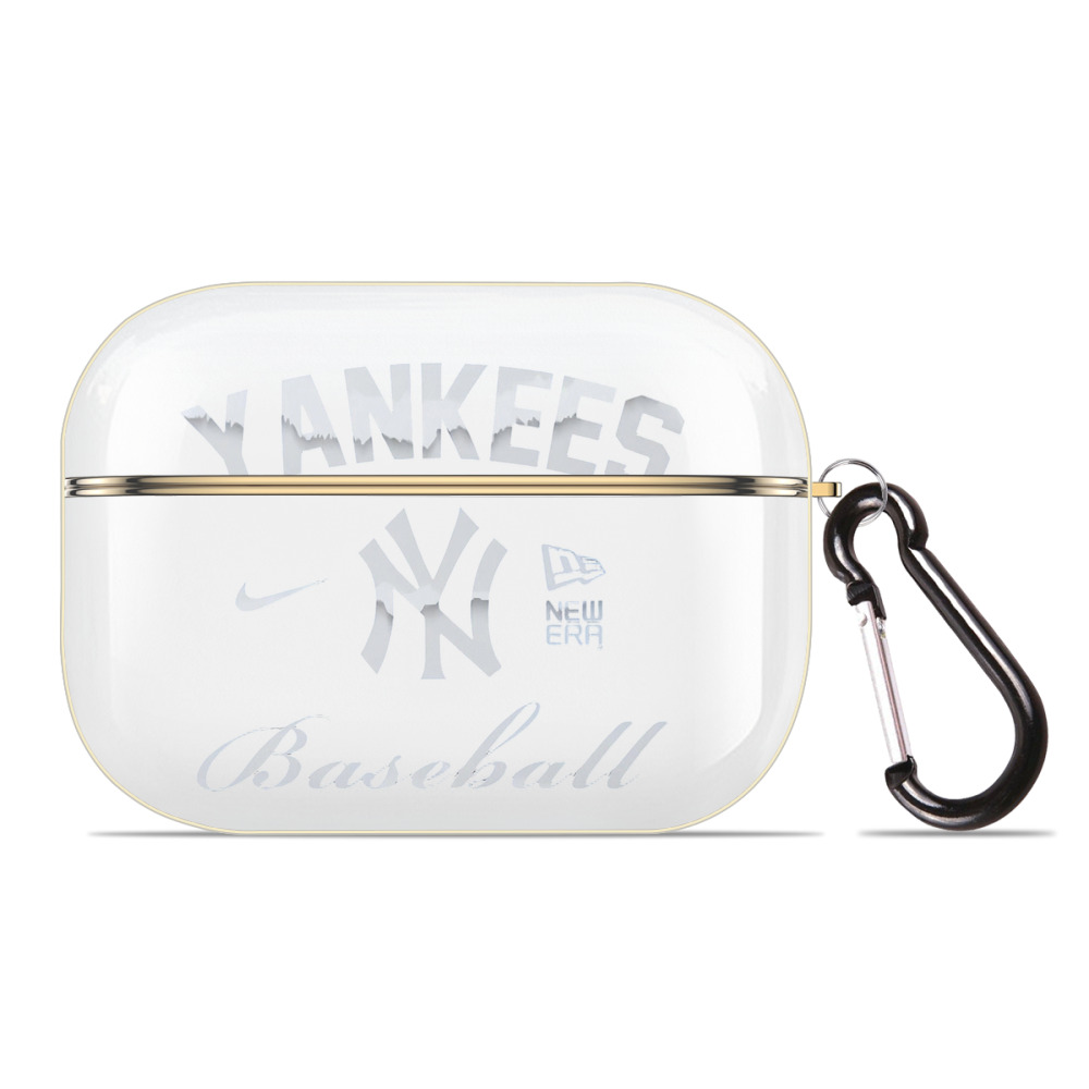 New York Yankees BaseBall Luxury Gold AirPods Pro Case With Keychain, Flexible PC Material, Full Protection, Precise Cutouts, Anti-Fingerprint, Washable, Durable Design