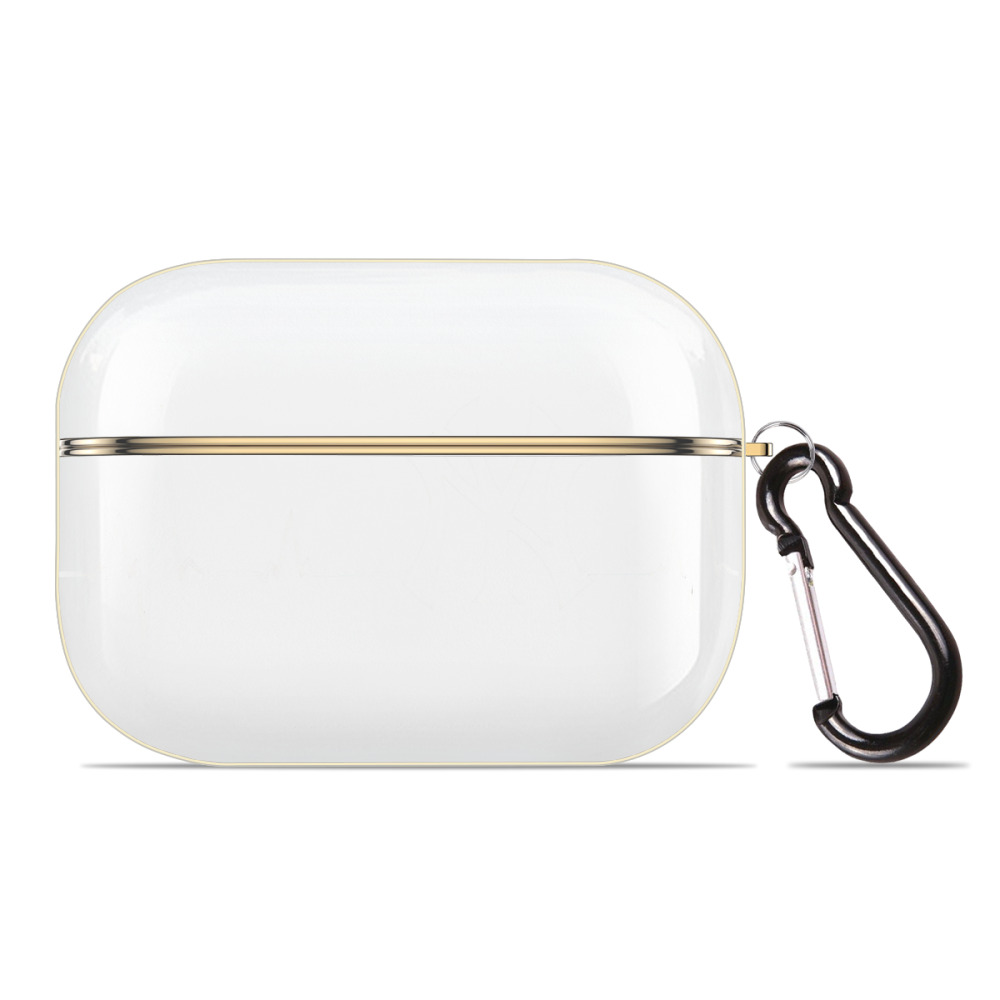 New York Yankees EKG Line Luxury Gold AirPods Pro Case With Keychain, Flexible PC Material, Full Protection, Precise Cutouts, Anti-Fingerprint, Washable, Durable Design