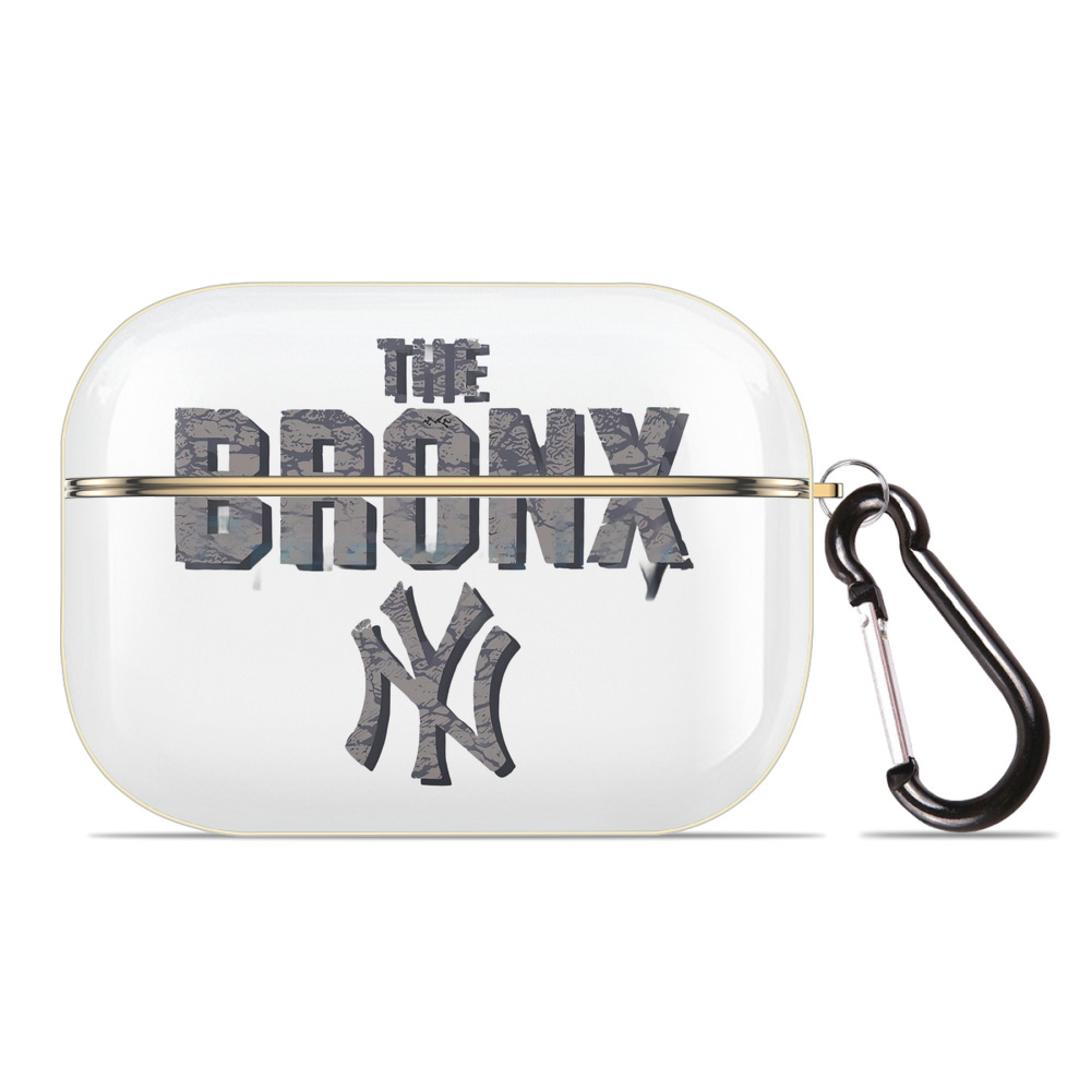 New York Yankees The Bronx Luxury Gold AirPods Pro Case With Keychain, Flexible PC Material, Full Protection, Precise Cutouts, Anti-Fingerprint, Washable, Durable Design