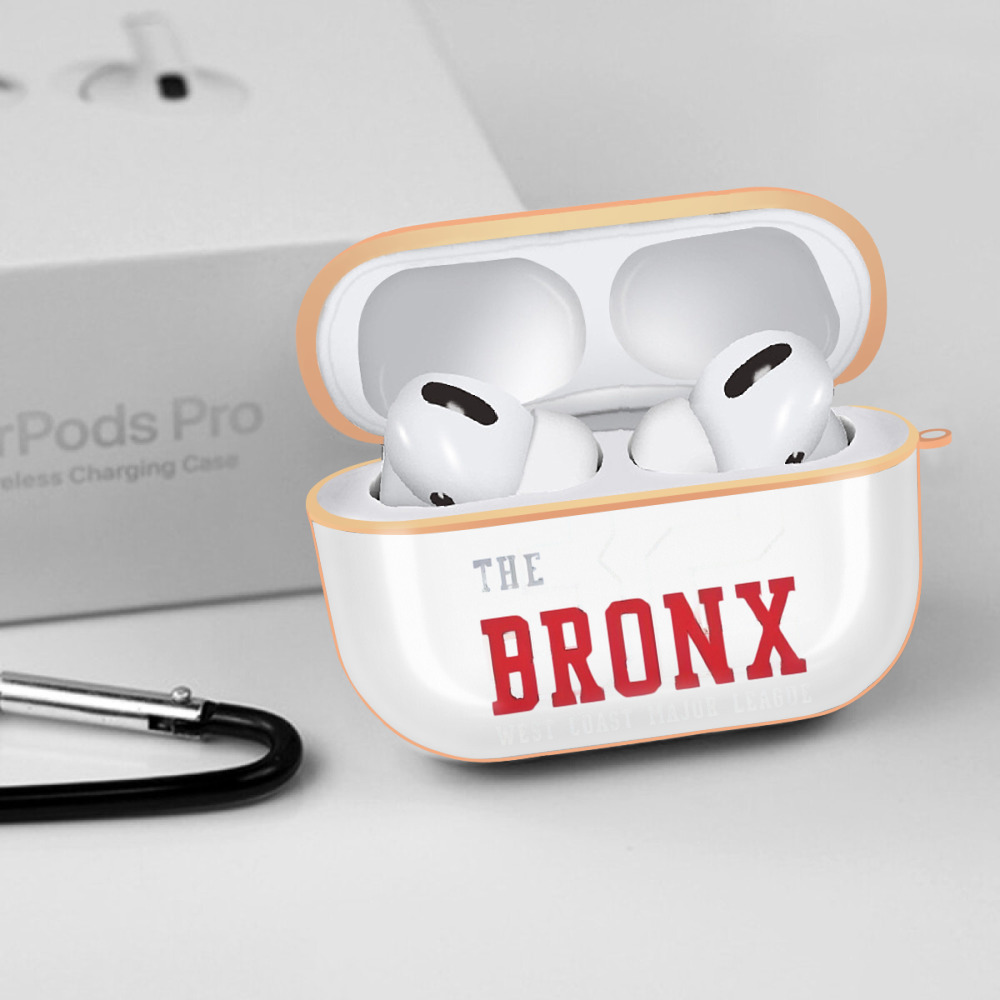 New York Yankees 24 AirPods Pro Protective Case Rose Gold, Flexible PC Material, Precise Fit, Anti-Slip Cover, Full Protection, Fingerprint Resistant, Washable With Keychain