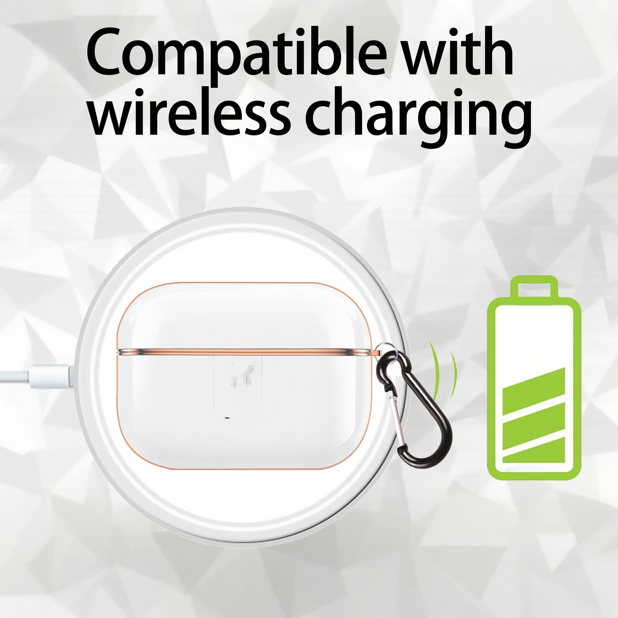 New York Yankees 33 AirPods Pro Protective Case Rose Gold, Flexible PC Material, Precise Fit, Anti-Slip Cover, Full Protection, Fingerprint Resistant, Washable With Keychain