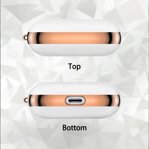 New York Yankees 281 AirPods Pro Protective Case Rose Gold, Flexible PC Material, Precise Fit, Anti-Slip Cover, Full Protection, Fingerprint Resistant, Washable With Keychain