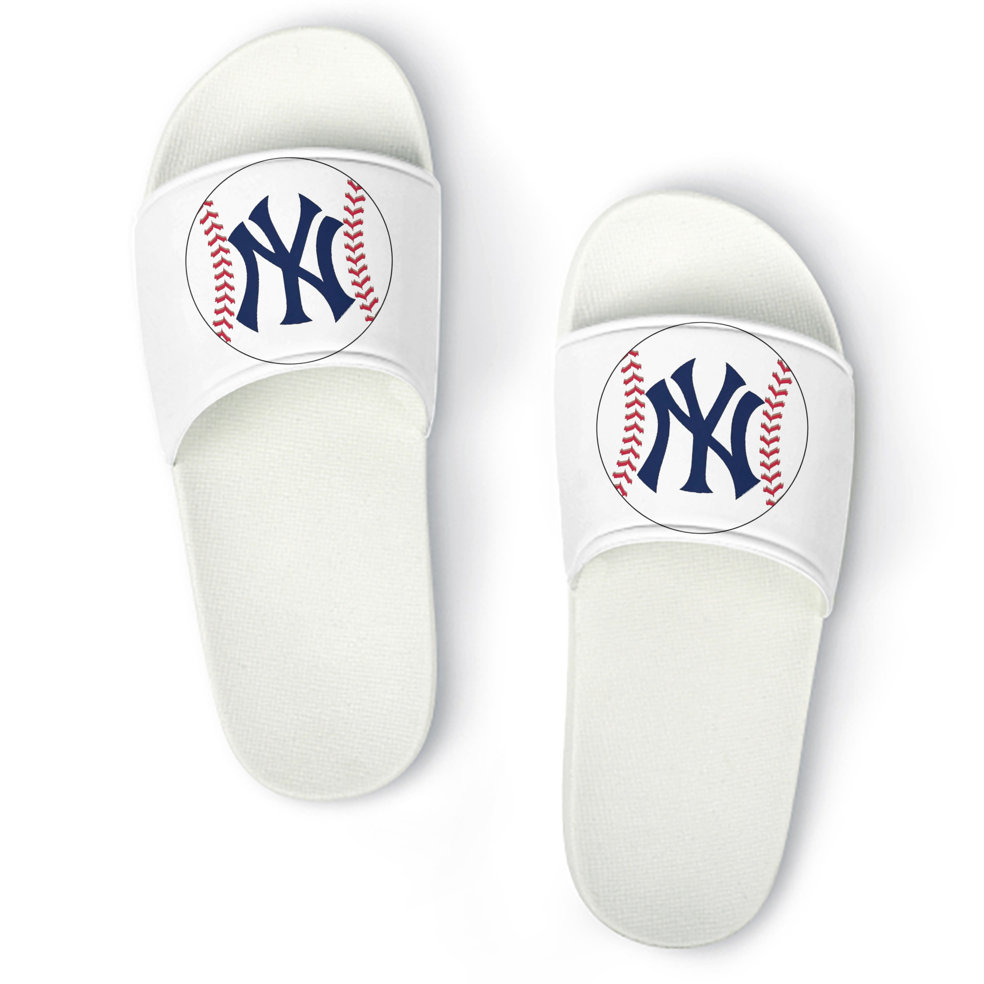 New York Yankees Baseball PVC Home Slippers For Men & Women – Durable, Comfortable, Waterproof, Non-Slip, Stylish Casual Indoor & Outdoor Sandals